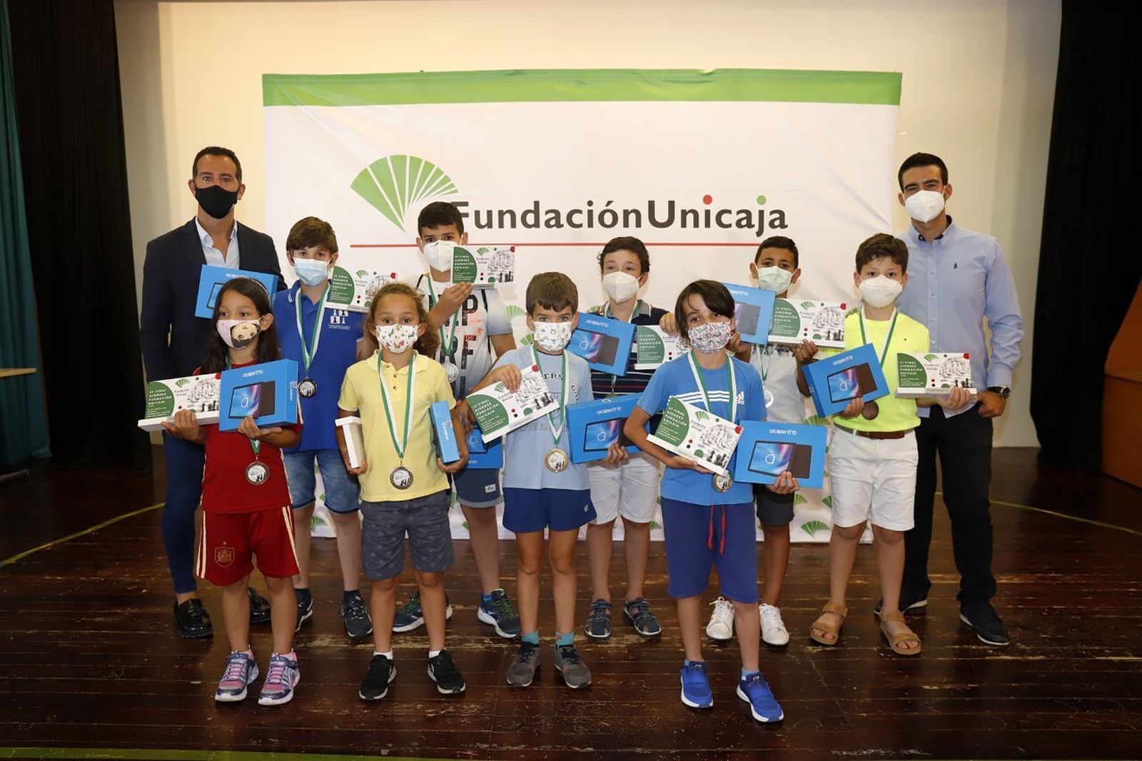 Entrega de premios de la III Liga Escolar de Ajedrez Fundación Unicaja.