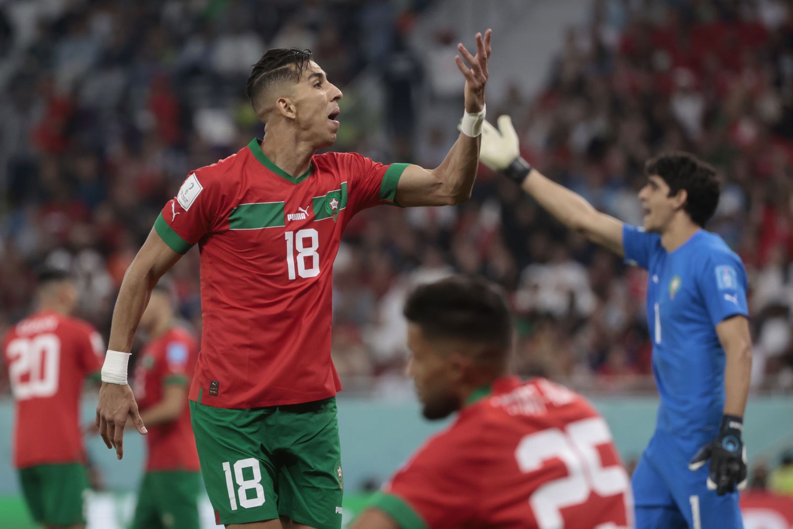 Las imágenes del Marruecos - Portugal de los cuartos de final del Mundial de Qatar