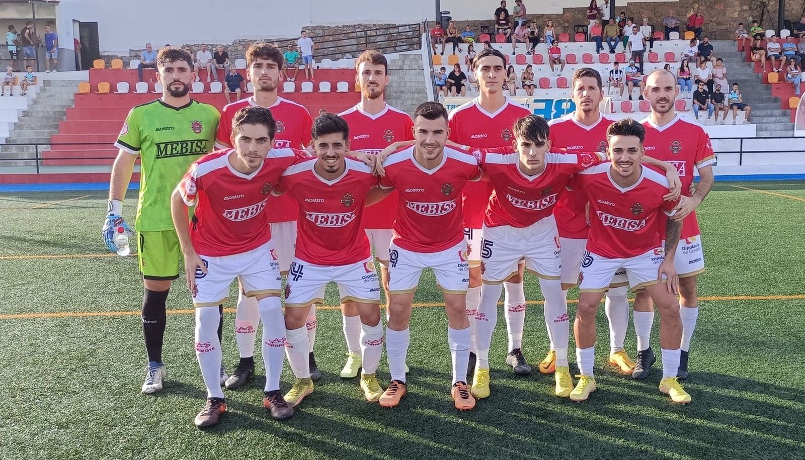 Formación inicial del Atlético Espeleño ante el Gerena.