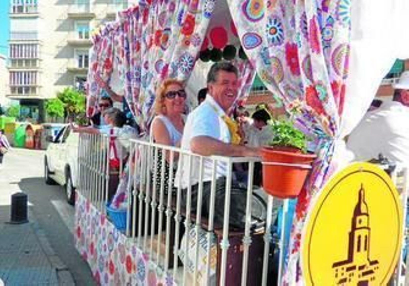 Una de las carretas que participó en la romería.