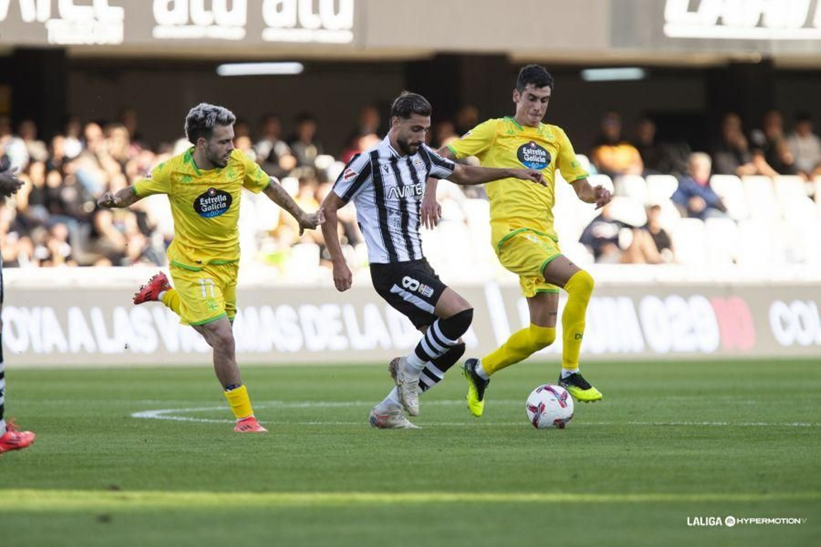Luis Muñoz, en la derrota del Cartagena ante el Deportivo de La Coruña