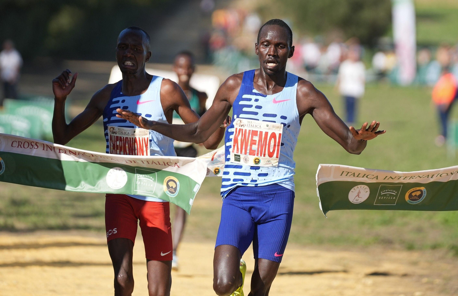 El keniano Ronald Kwemoi, ganador del Cross Itálica 2023