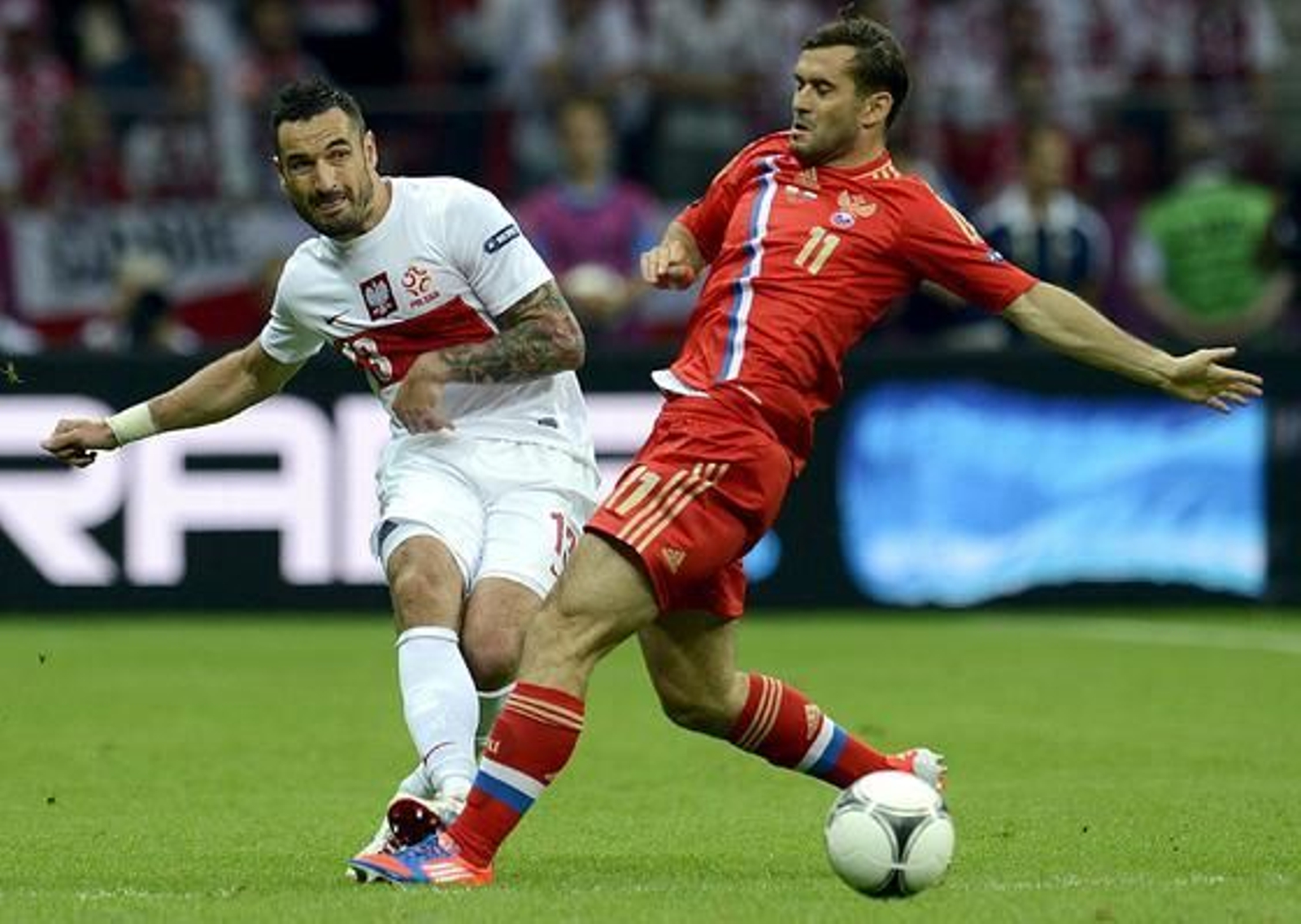 Polonia y Rusia empatan 1-1 en un partido loco en el que cualquiera pudo ganar.

Foto: EFE