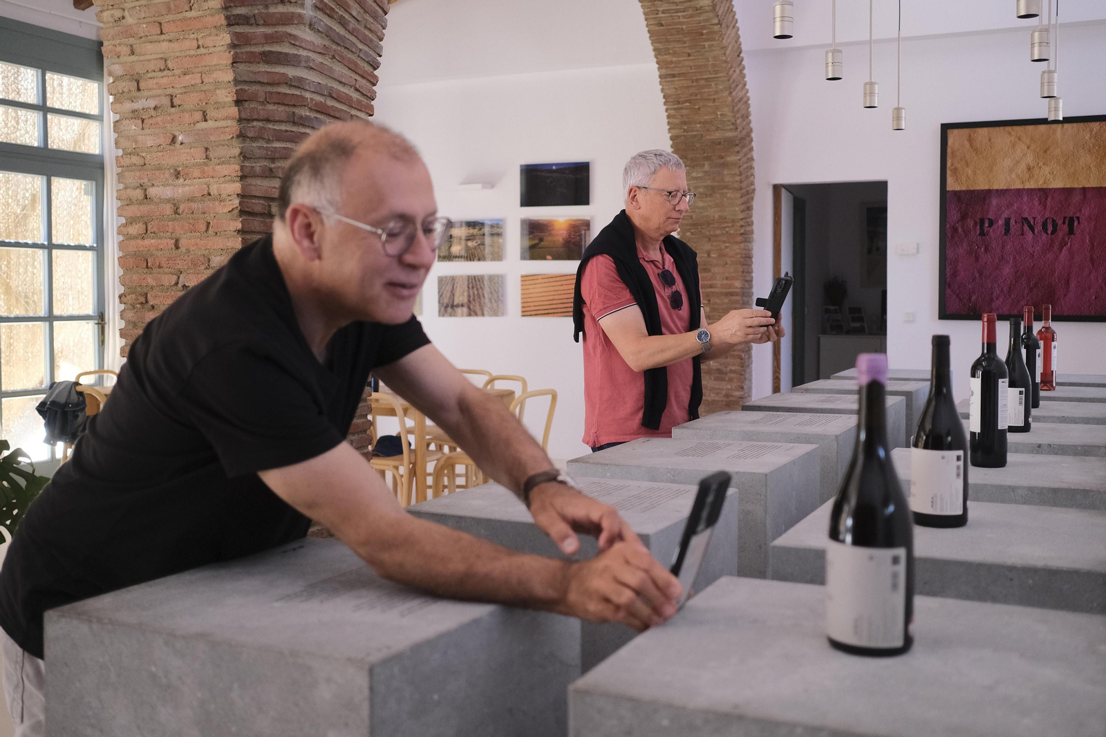El regreso del turismo extranjero a las bodegas rondeñas, en fotos