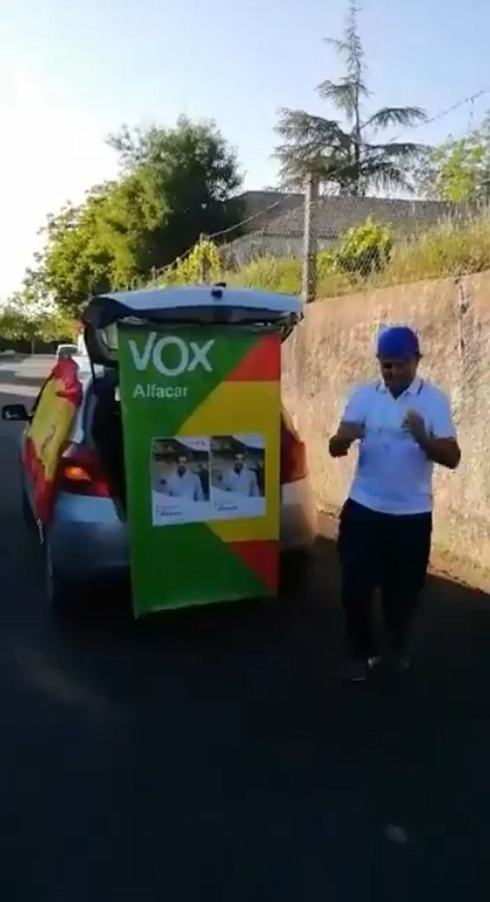 Fotograma del vídeo de Vox Alfacar que ha dado la vuelta a España