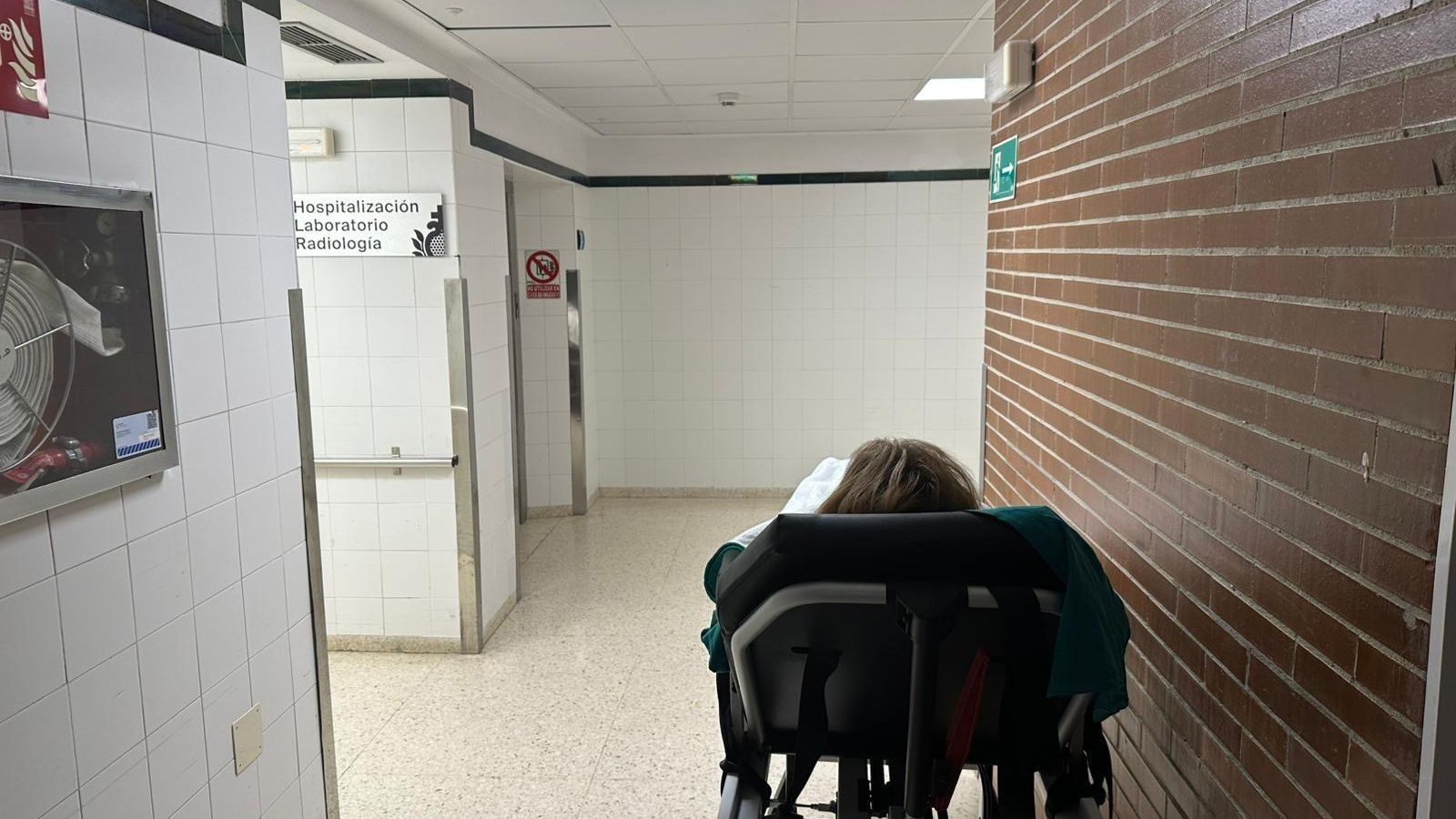 La algecireña Fani, en el hospital de Jerez. La algecireña Fani, en el hospital de Jerez.