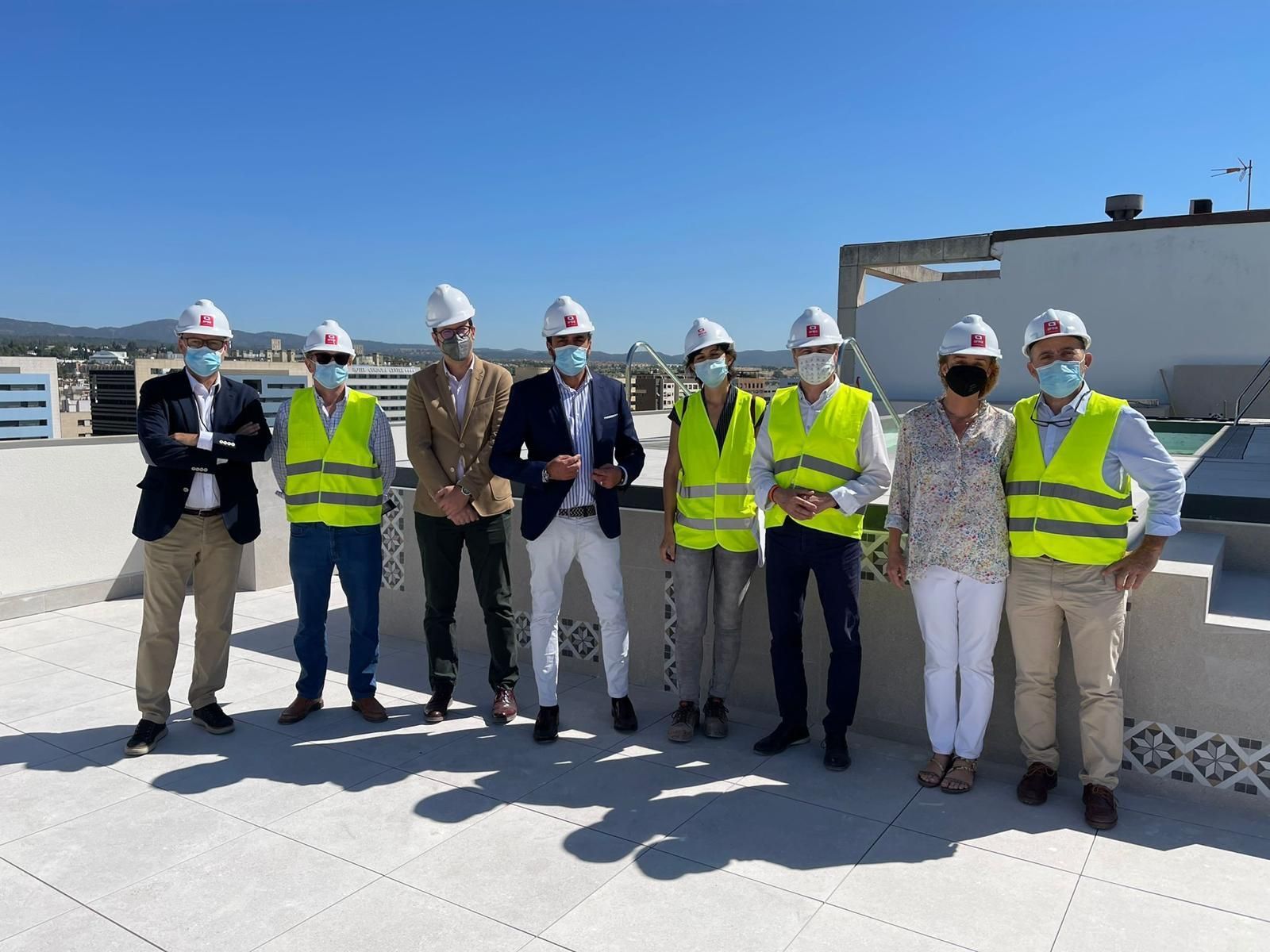 Visita a las obras de uno de los futuros hoteles en Córdoba.