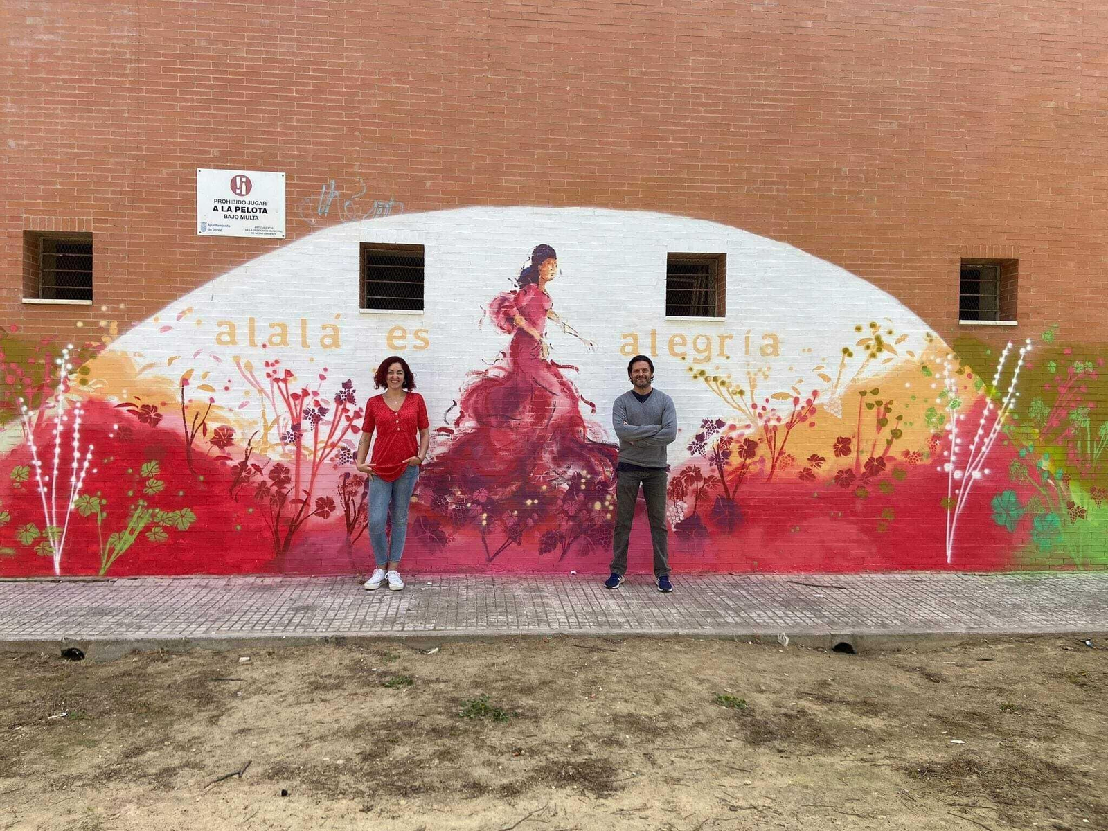 Cómo se hizo el mural de la alegría de Alalá Jerez