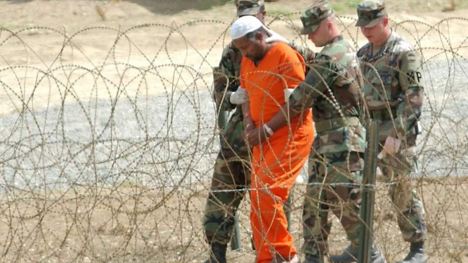 Uno de los presos de Abu Ghraib.