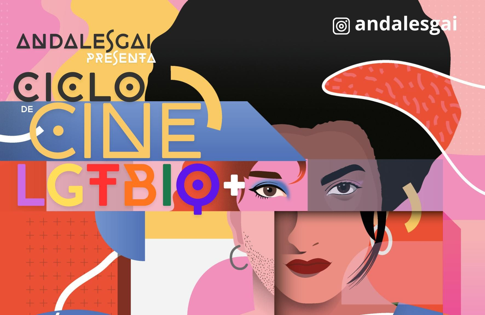 Detalle del cartel anunciador del ciclo de cine en Cádiz.