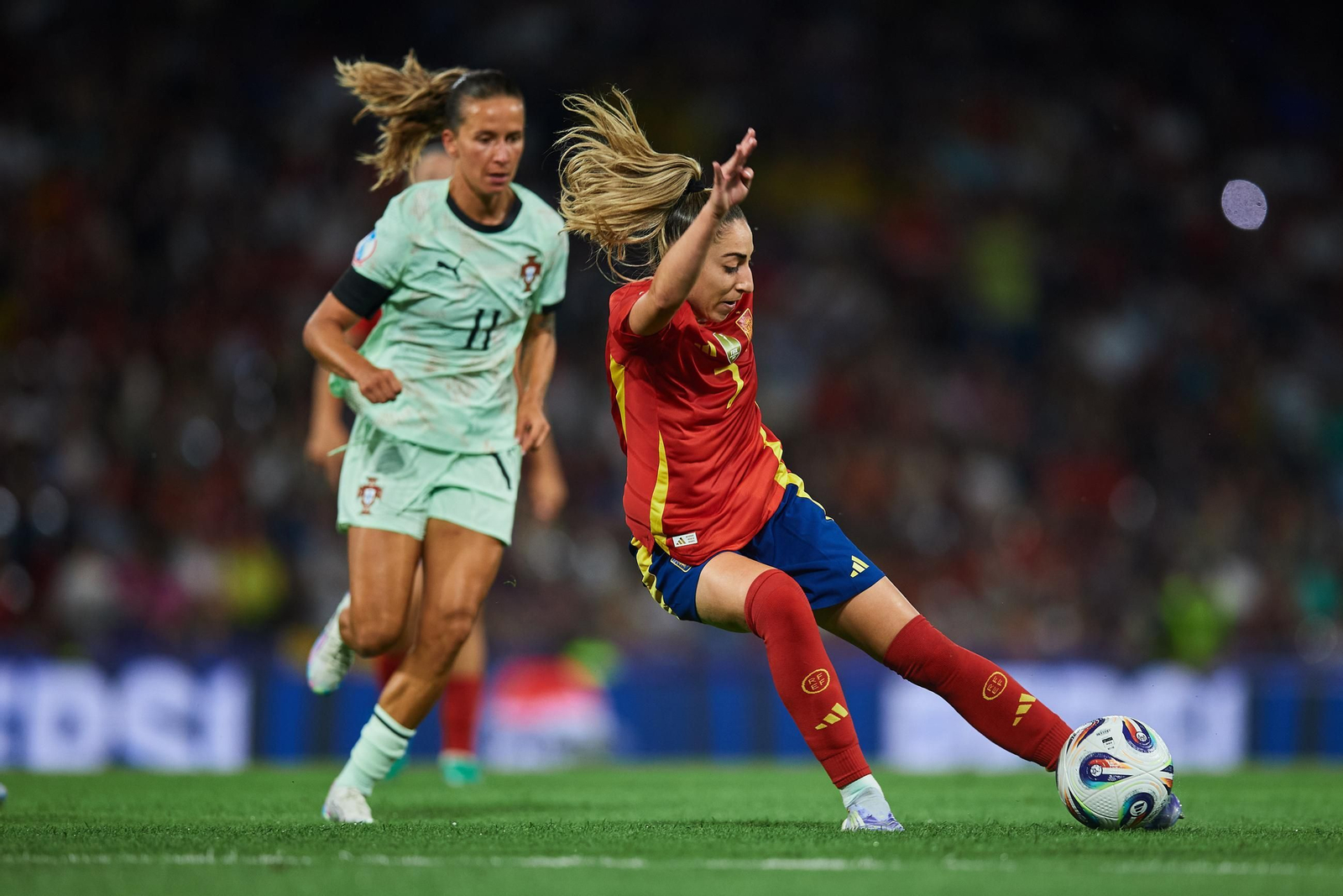 Las fotos del España - Portugal en la Eurocopa femenina