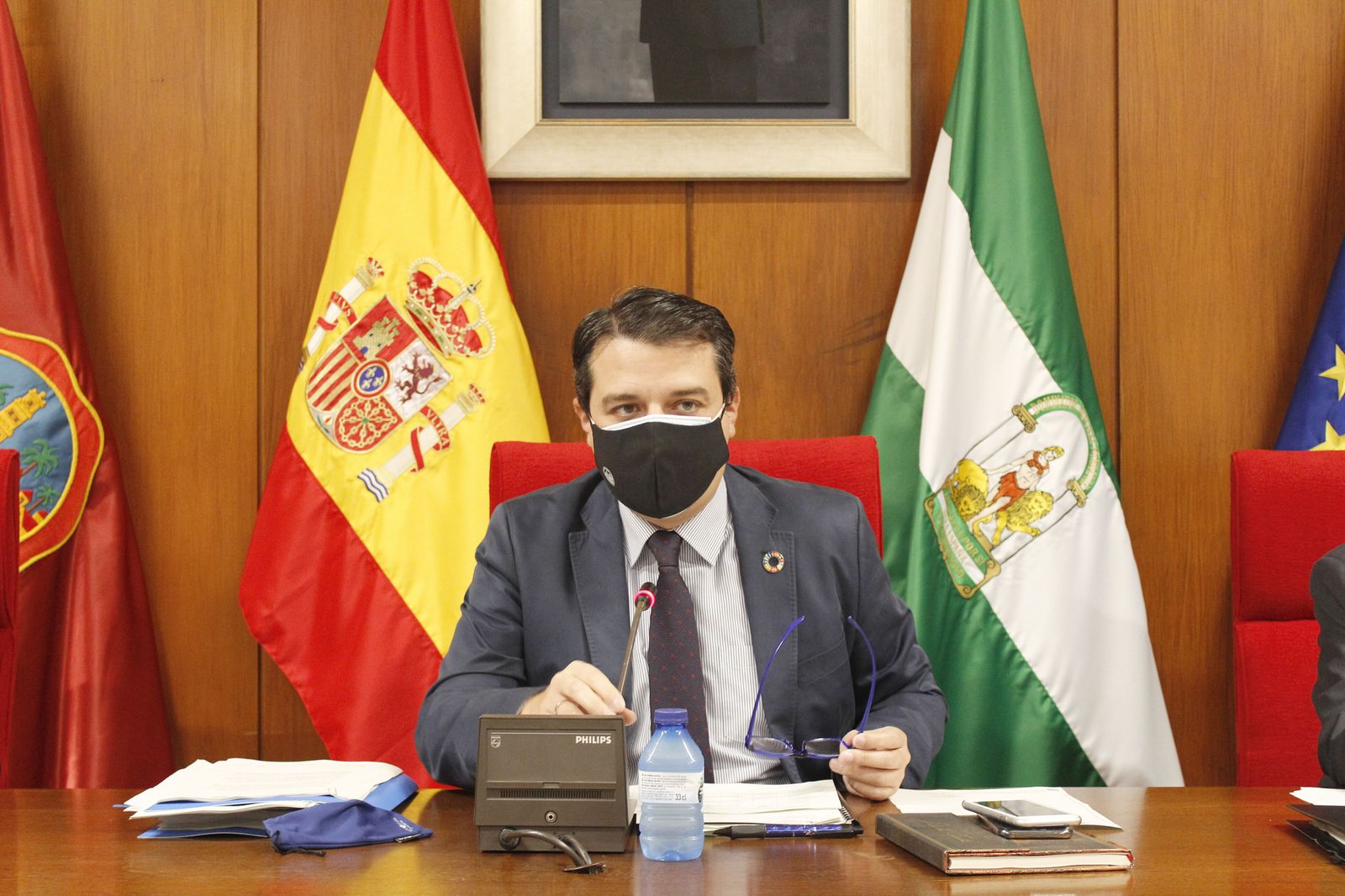 El alcalde de Córdoba, José María Bellido, durante el pasado Pleno.