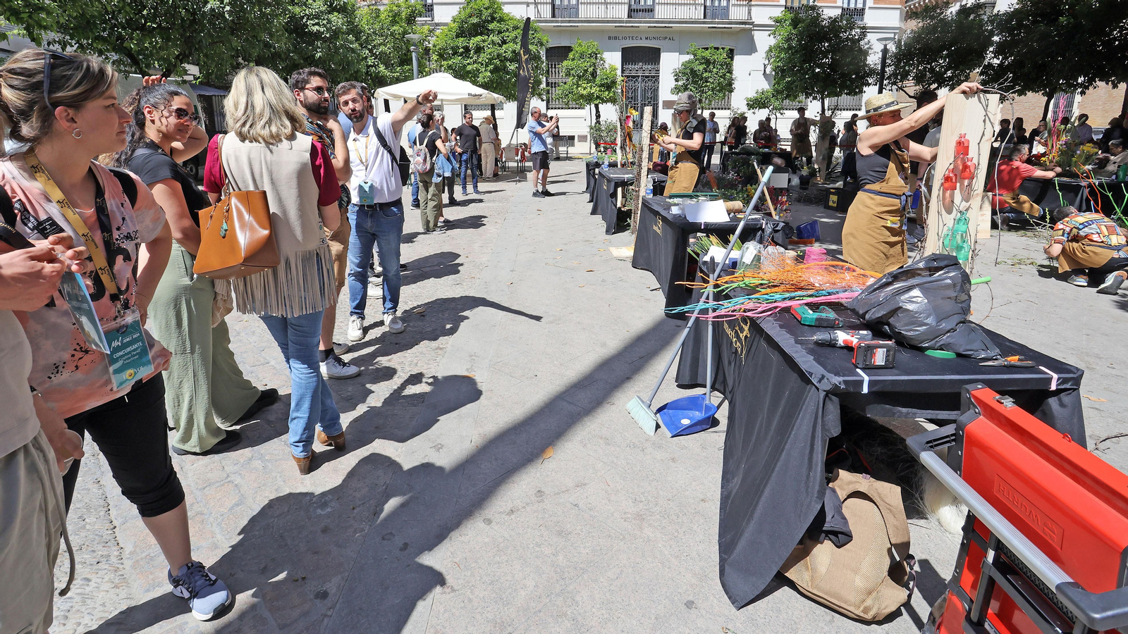 El centro de Jerez lleno este sábado