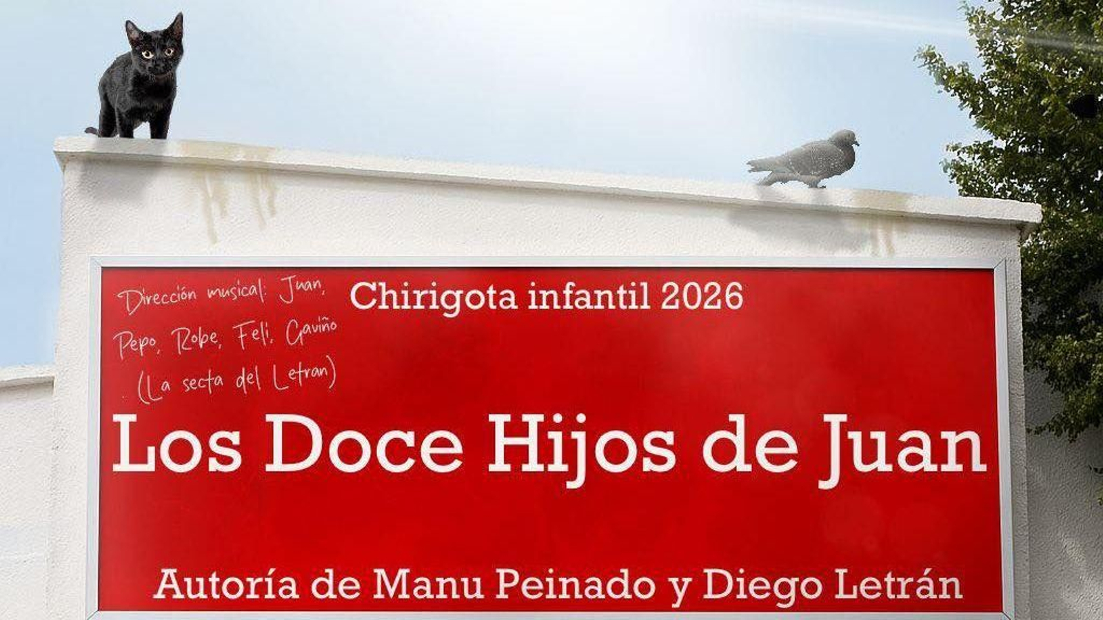 El cartel de la chirigota 'Los doce hijos de Juan'.