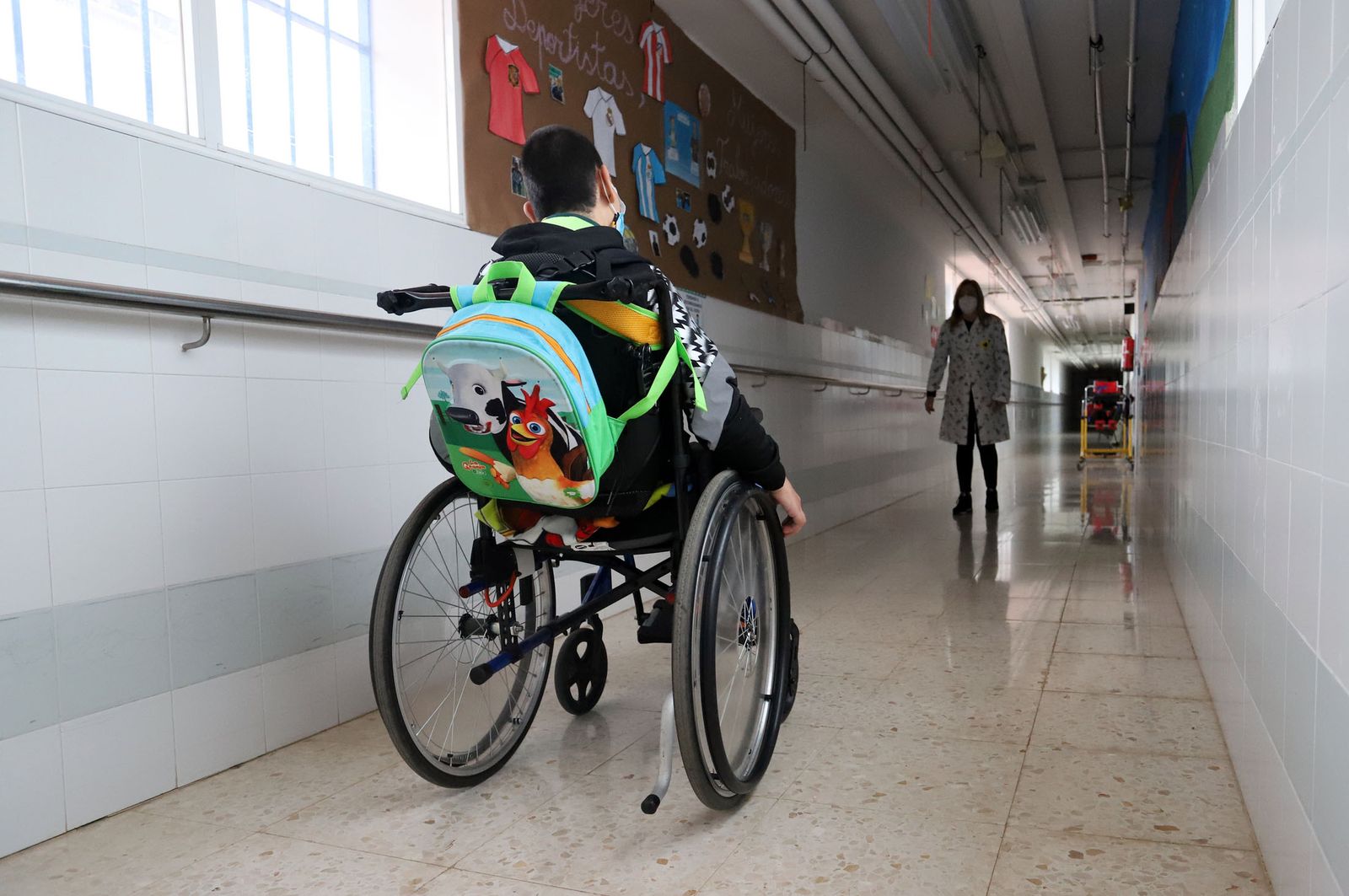 Joven estudiante de un centro de educación especial