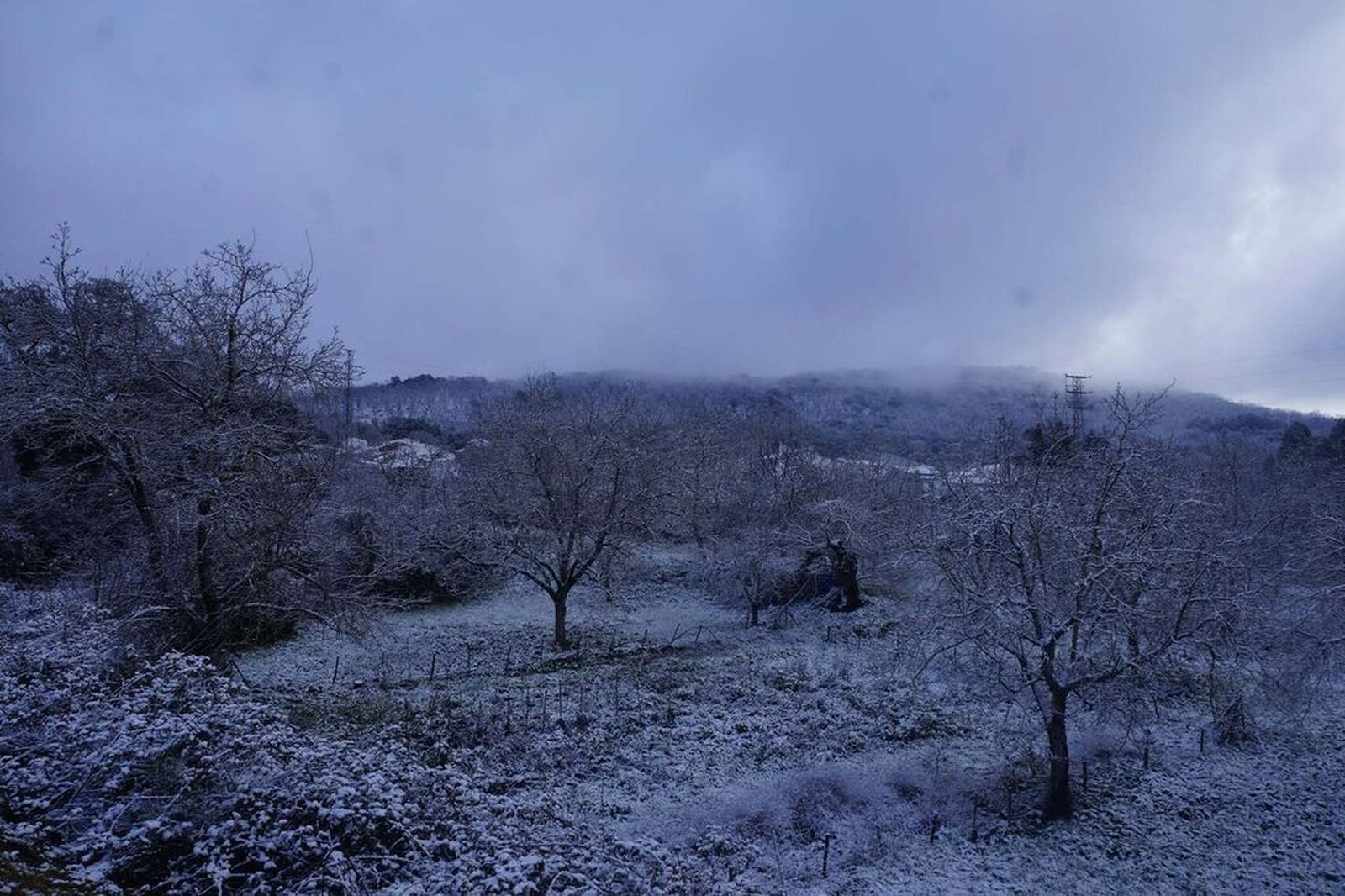 La Sierra de Aracena completamente nevada: dos años después de Filomena