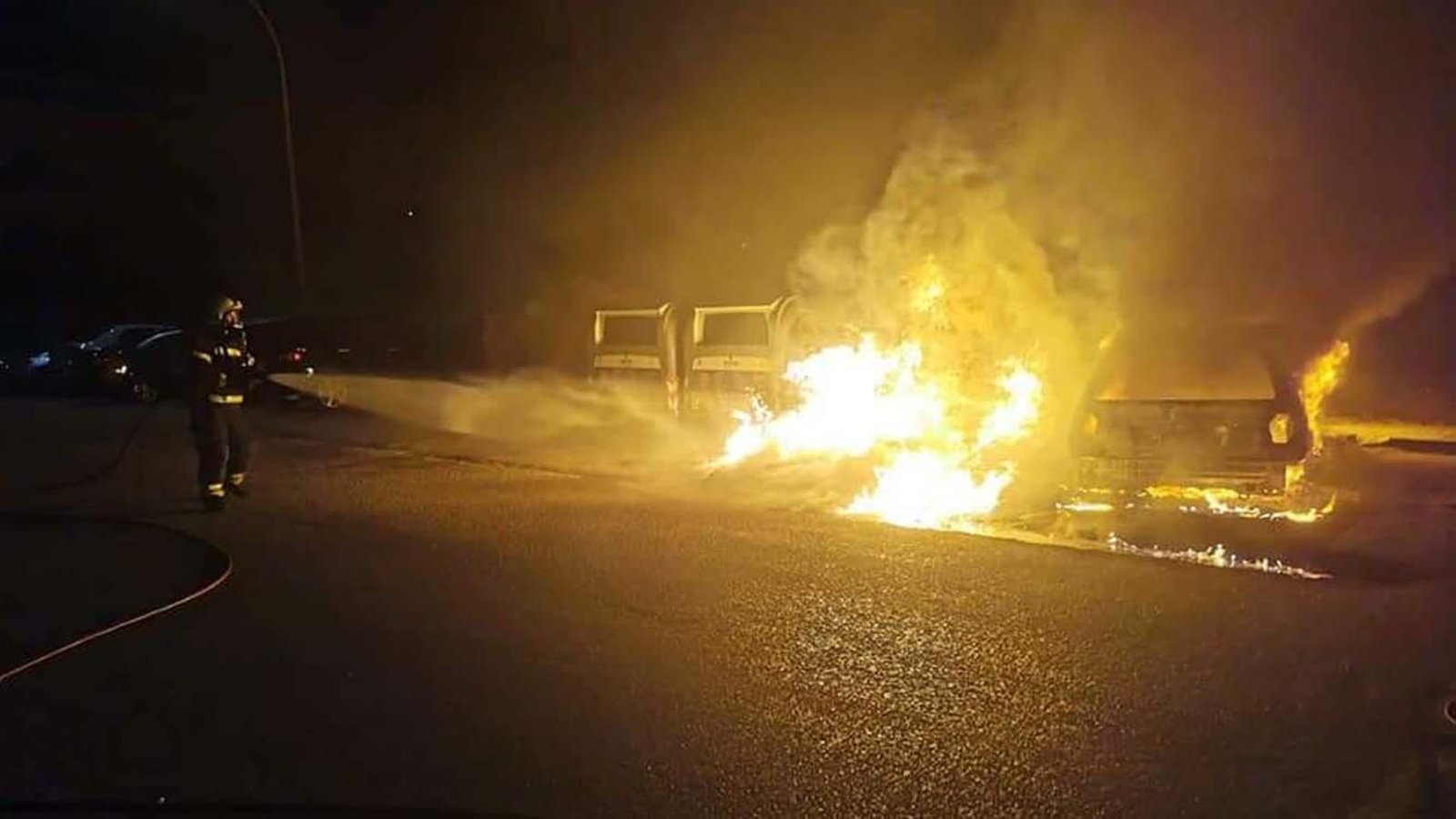 Las fotos de los destrozos del mobiliario urbano en la Línea de la Concepción