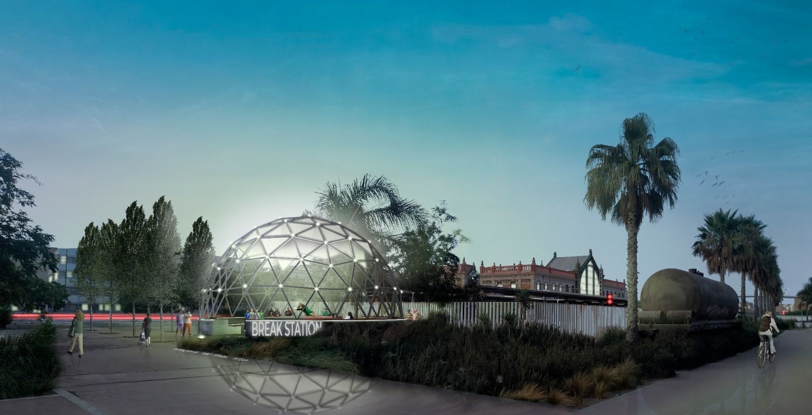 Maqueta virtual del espacio Break Dance de Ferrer Arquitectos.