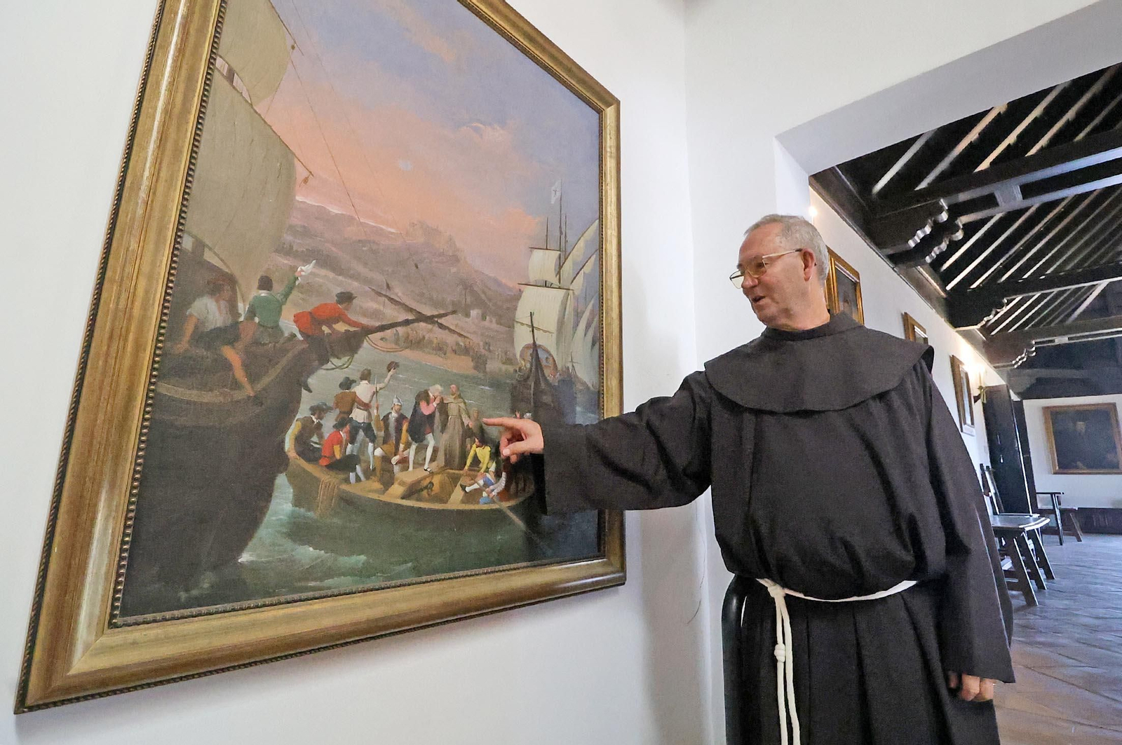 Fray Jordi Escribá, prior de la Orden Franciscana de Santa María de La Rábida.