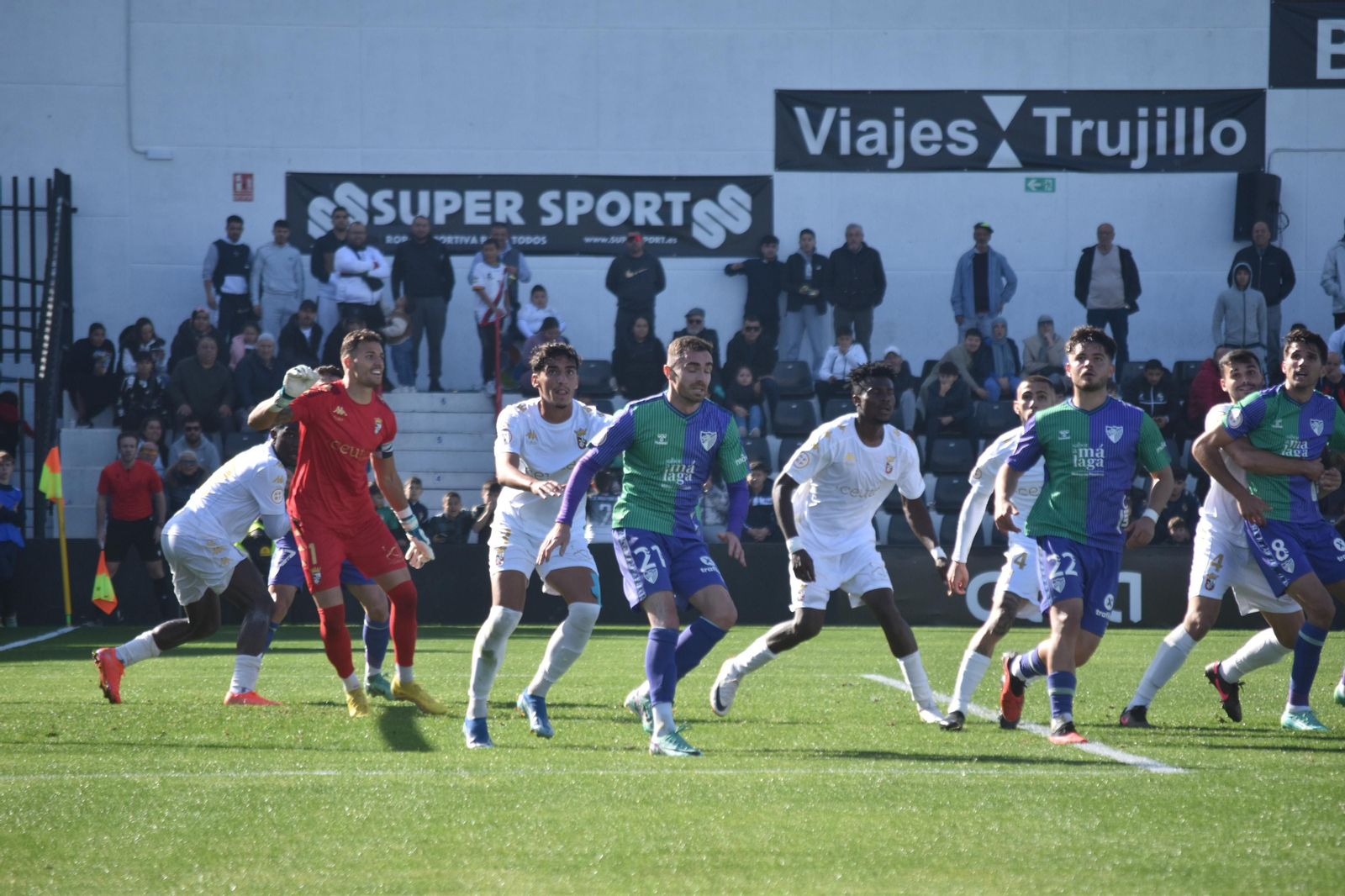 Una imagen del Ceuta - Málaga CF Una imagen del Ceuta - Málaga CF