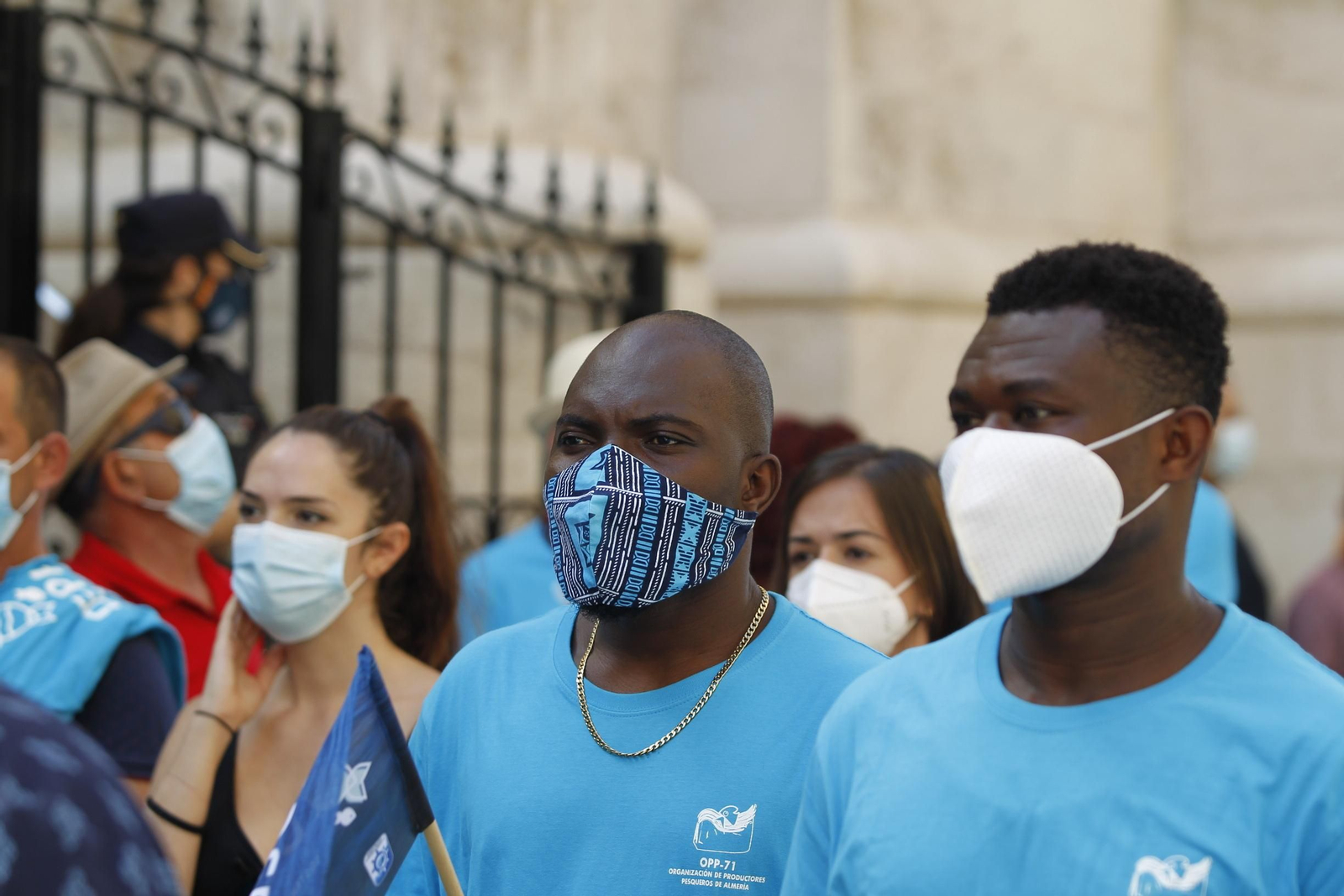Protestas de los pescadores de flotas de arrastre de Almería, Granada y Alicante.