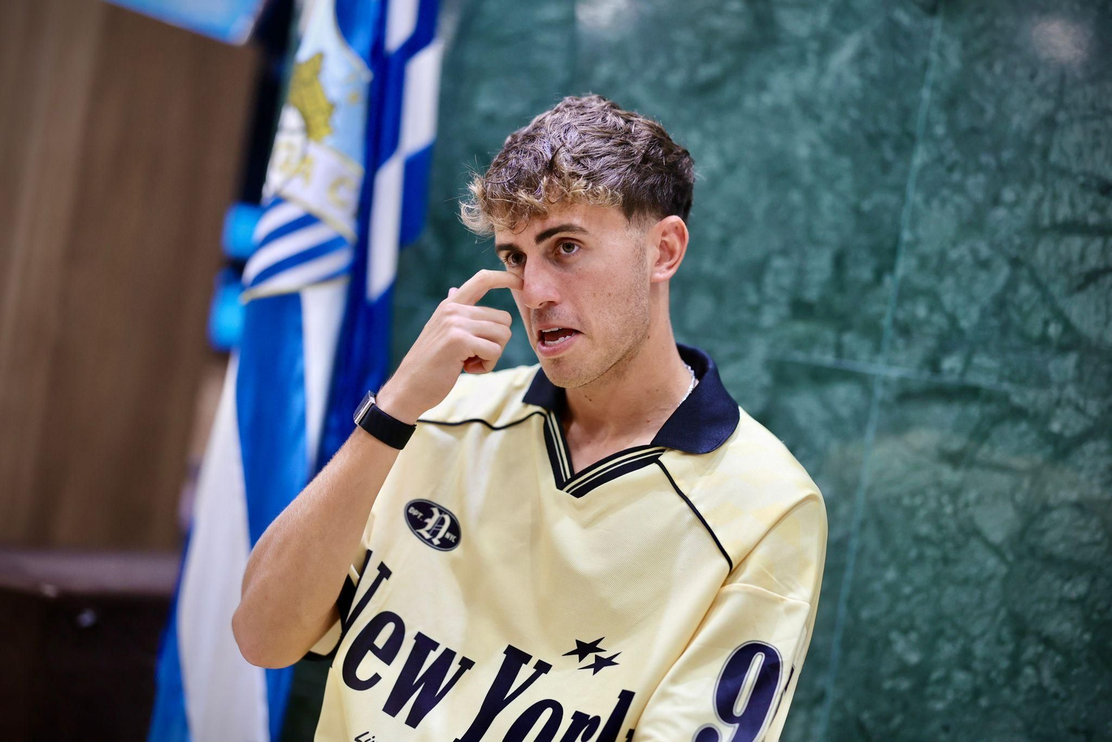Las fotos de la entrevista a Adrián Niño, jugador del Málaga CF