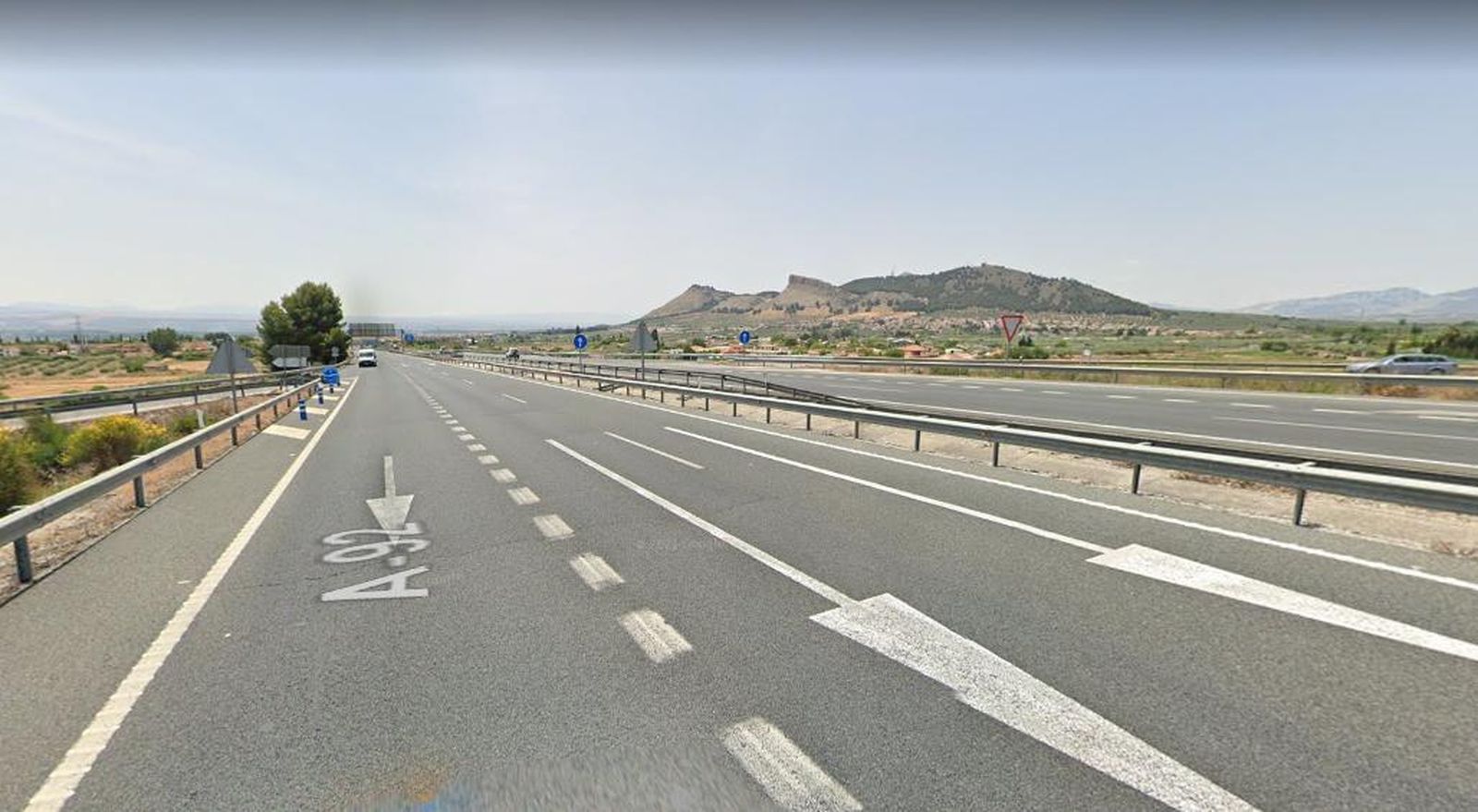 Kilómetro 241 donde fue interceptado el conductor kamikaze de Granada