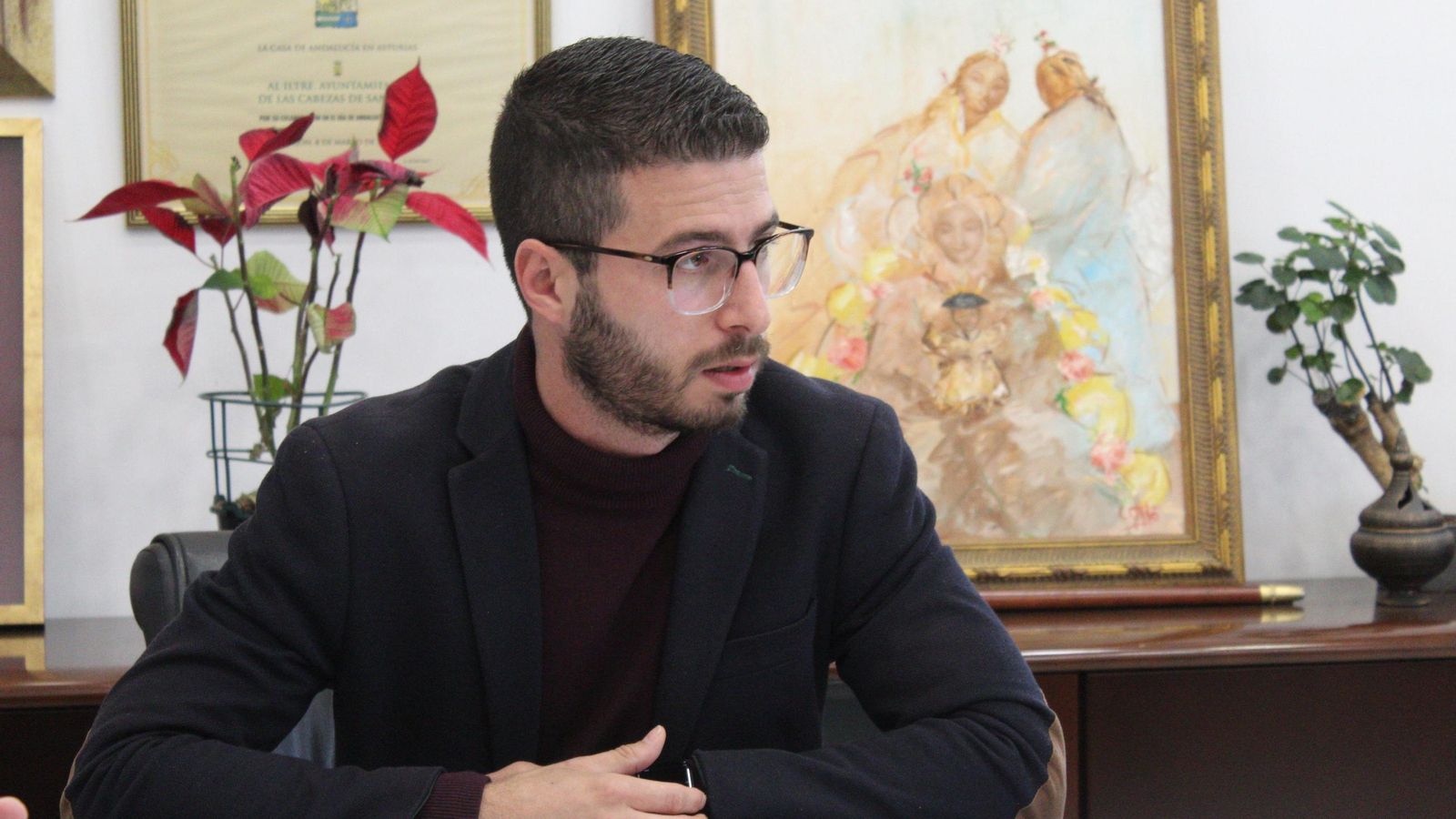 El alcalde de Las Cabezas, José Solano (IU)