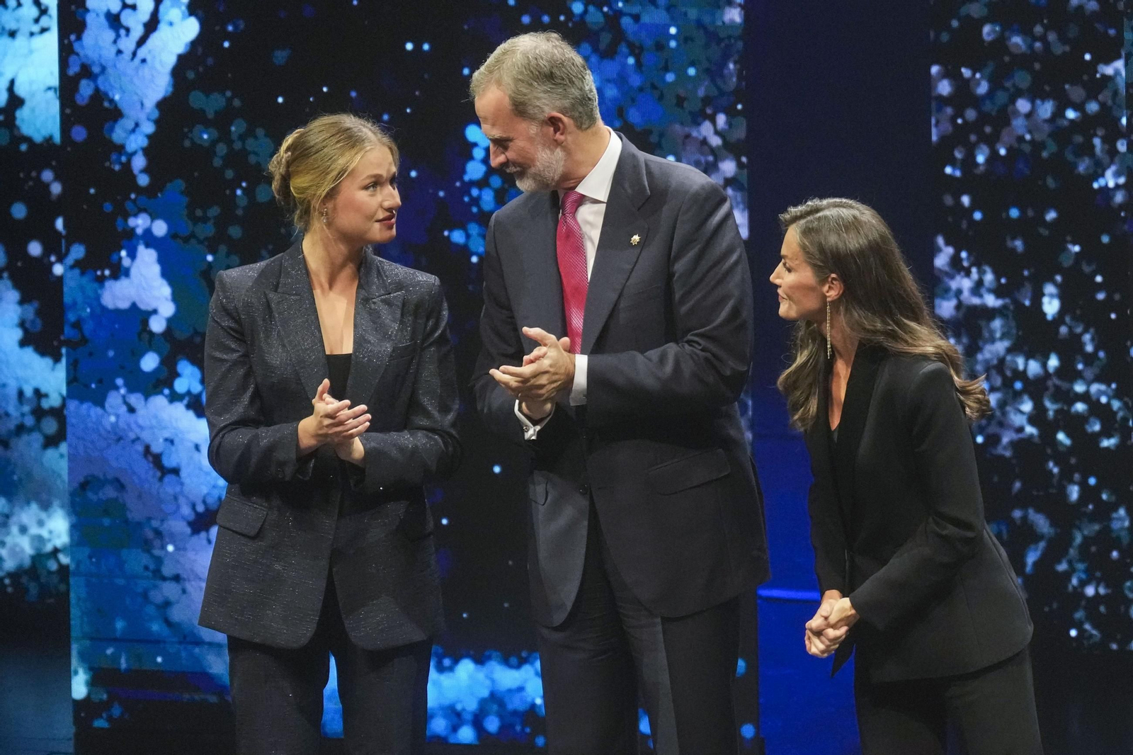 La Familia Real durante la entrega de los Premios Princesa de Girona.