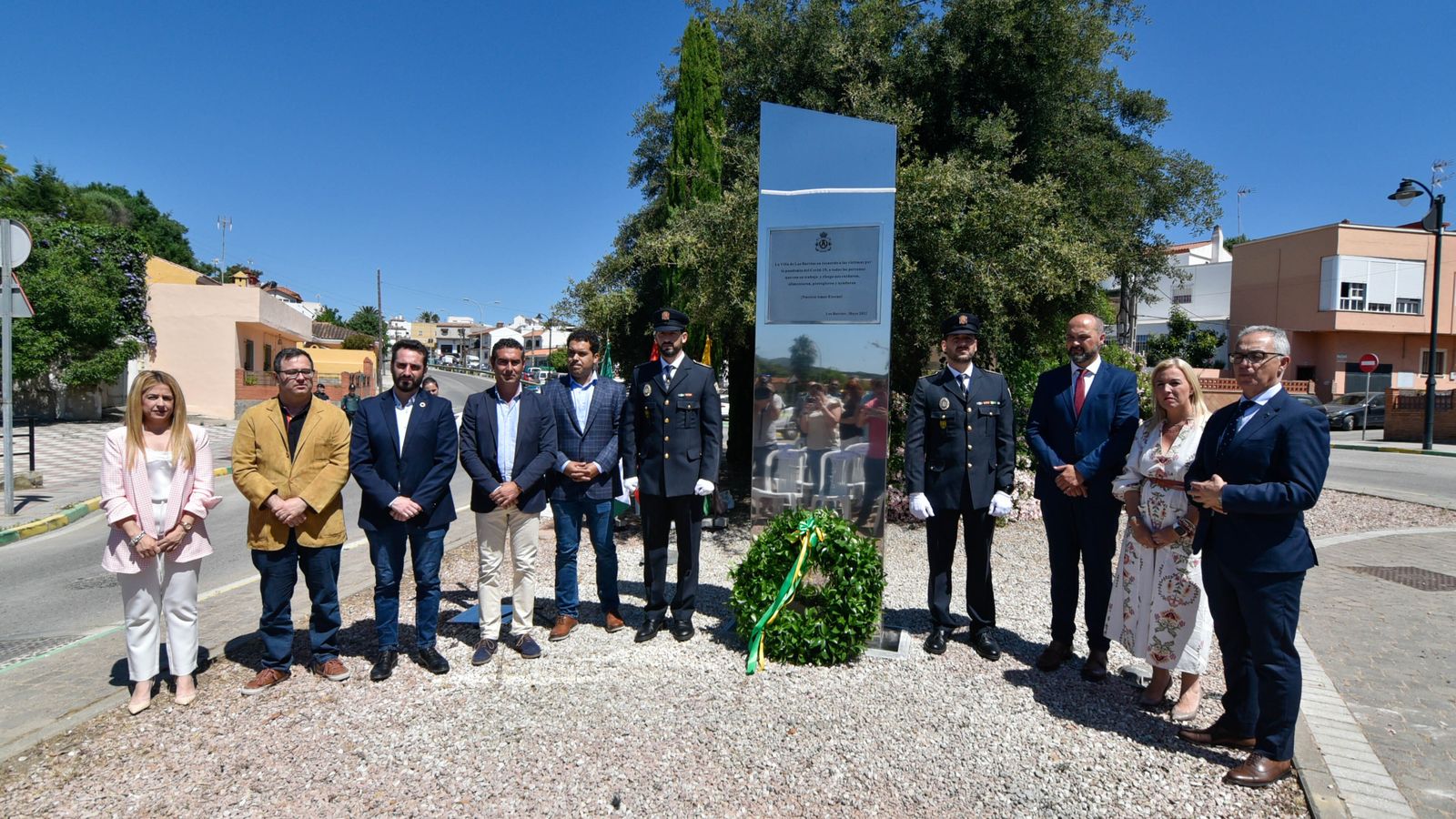 Fotos del homenaje en Los Barrios en recuerdo a las víctimas de la Covid-19