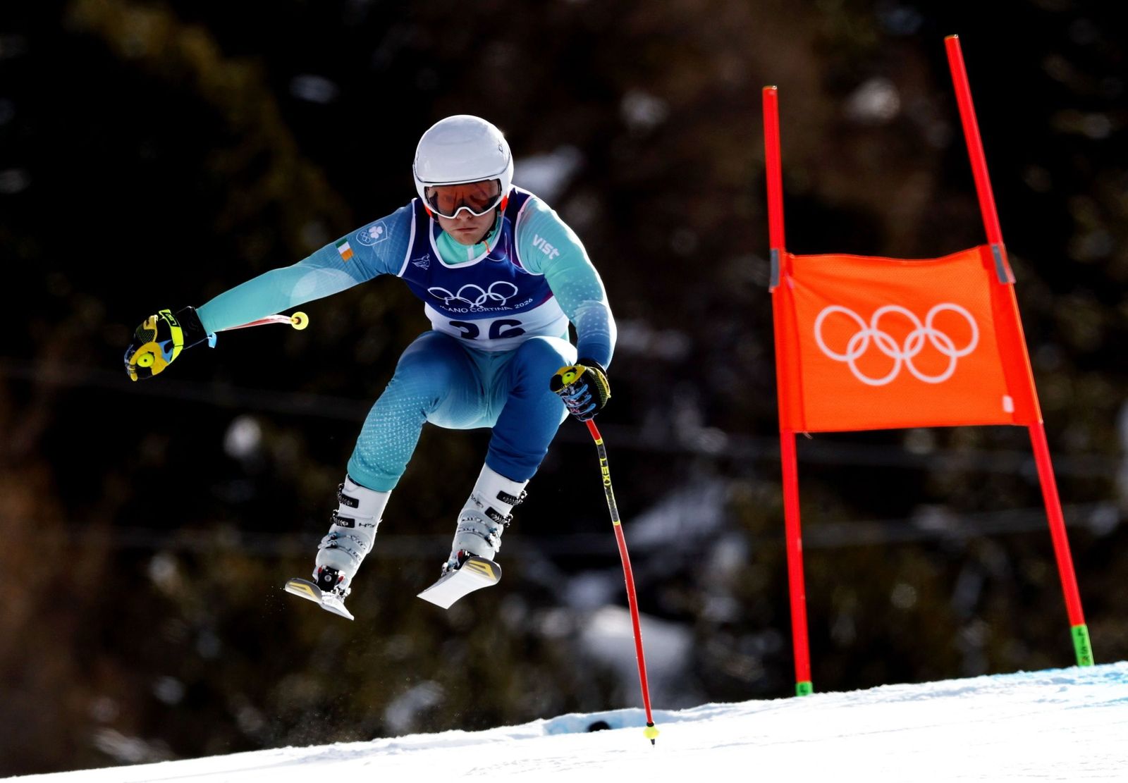 Las espectaculares fotos del descenso masculino en los Juegos Olímpicos de invierno