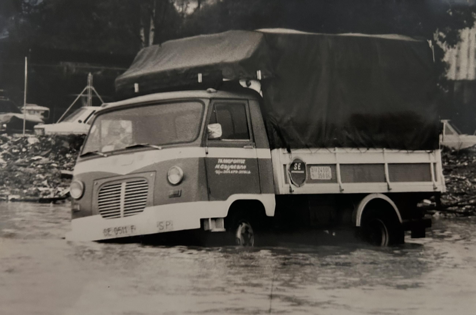 Efectos del temporal e inundaciones de enero de 1996 en Huelva.