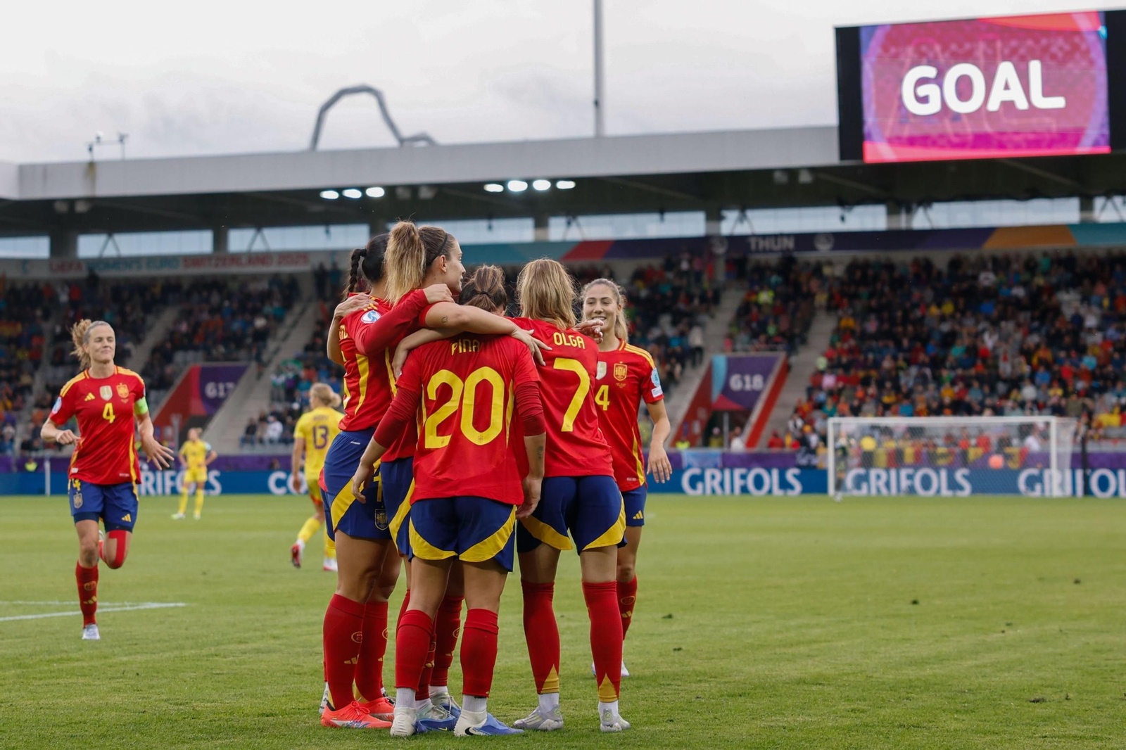 Las fotos de la goleada de España sobre Bélgica en la Eurocopa femenina