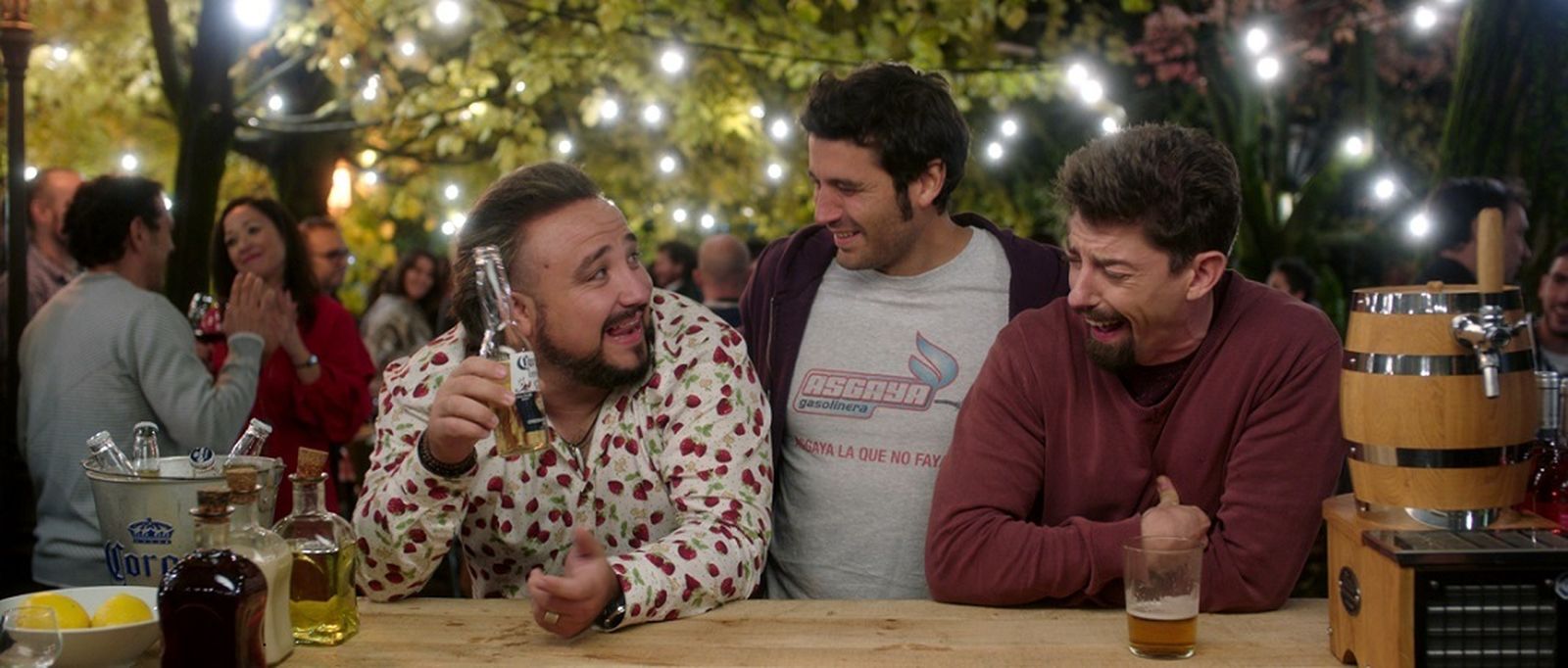 Diego Martín, Álex García y Adrián Lastra, amigotes en 'Si yo fuera rico'.