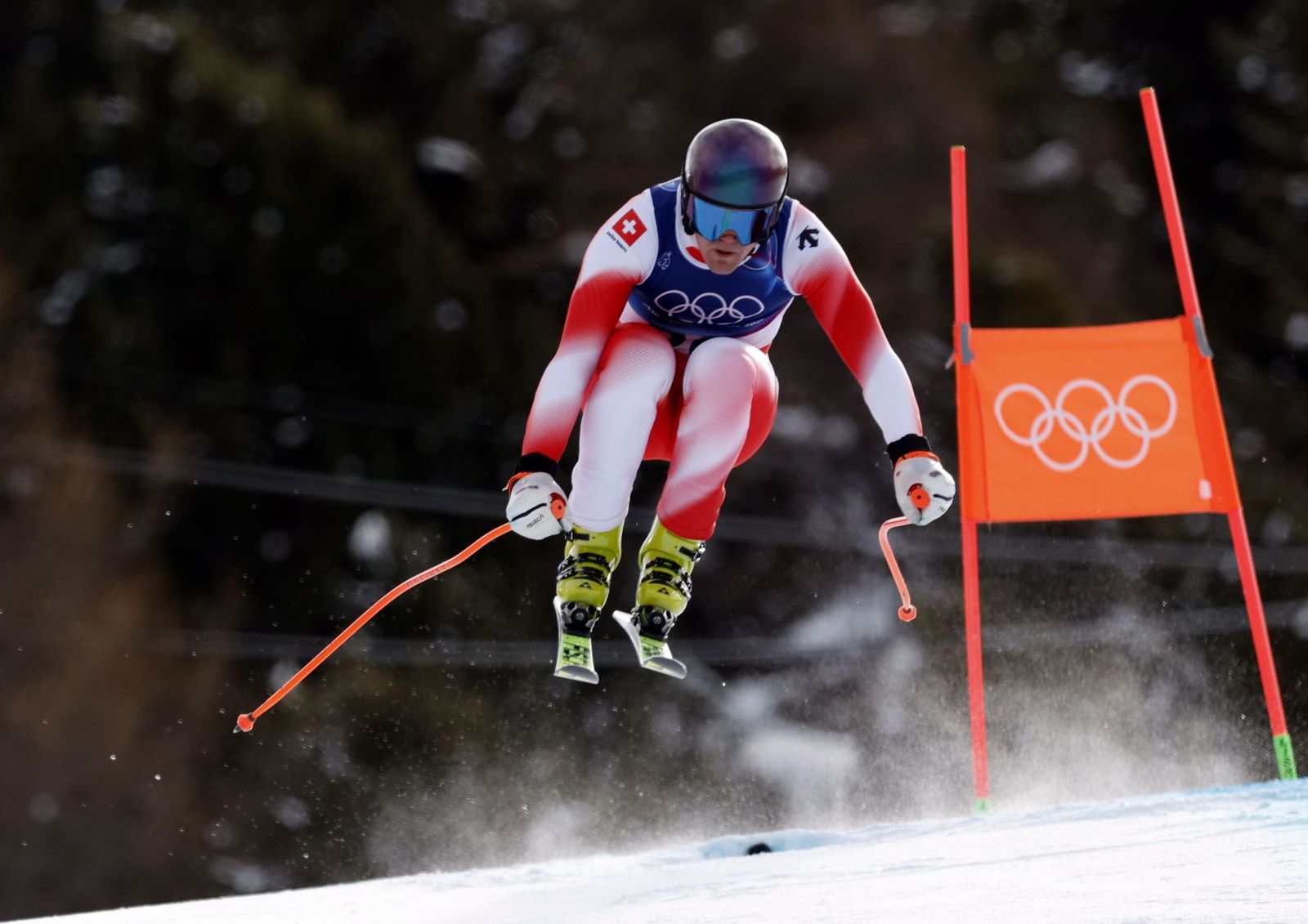 Las espectaculares fotos del descenso masculino en los Juegos Olímpicos de invierno