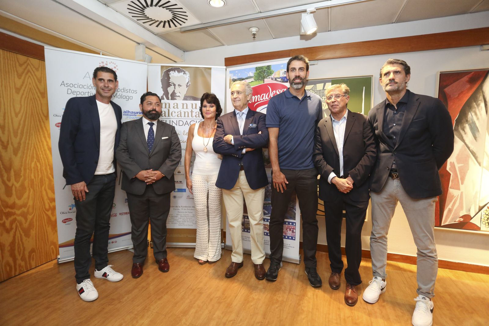 Las fotos de Fernando Hierro y Berni Rodríguez en el encuentro 'Cultura y Deporte'