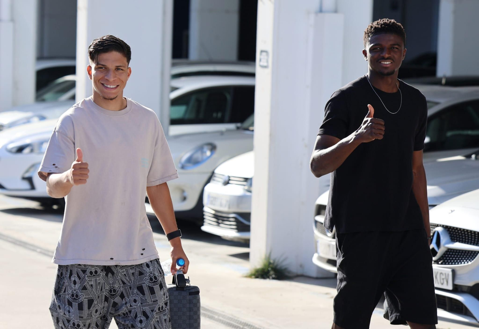 El primer entrenamiento de Roko Baturina y Luismi Sánchez, en fotos