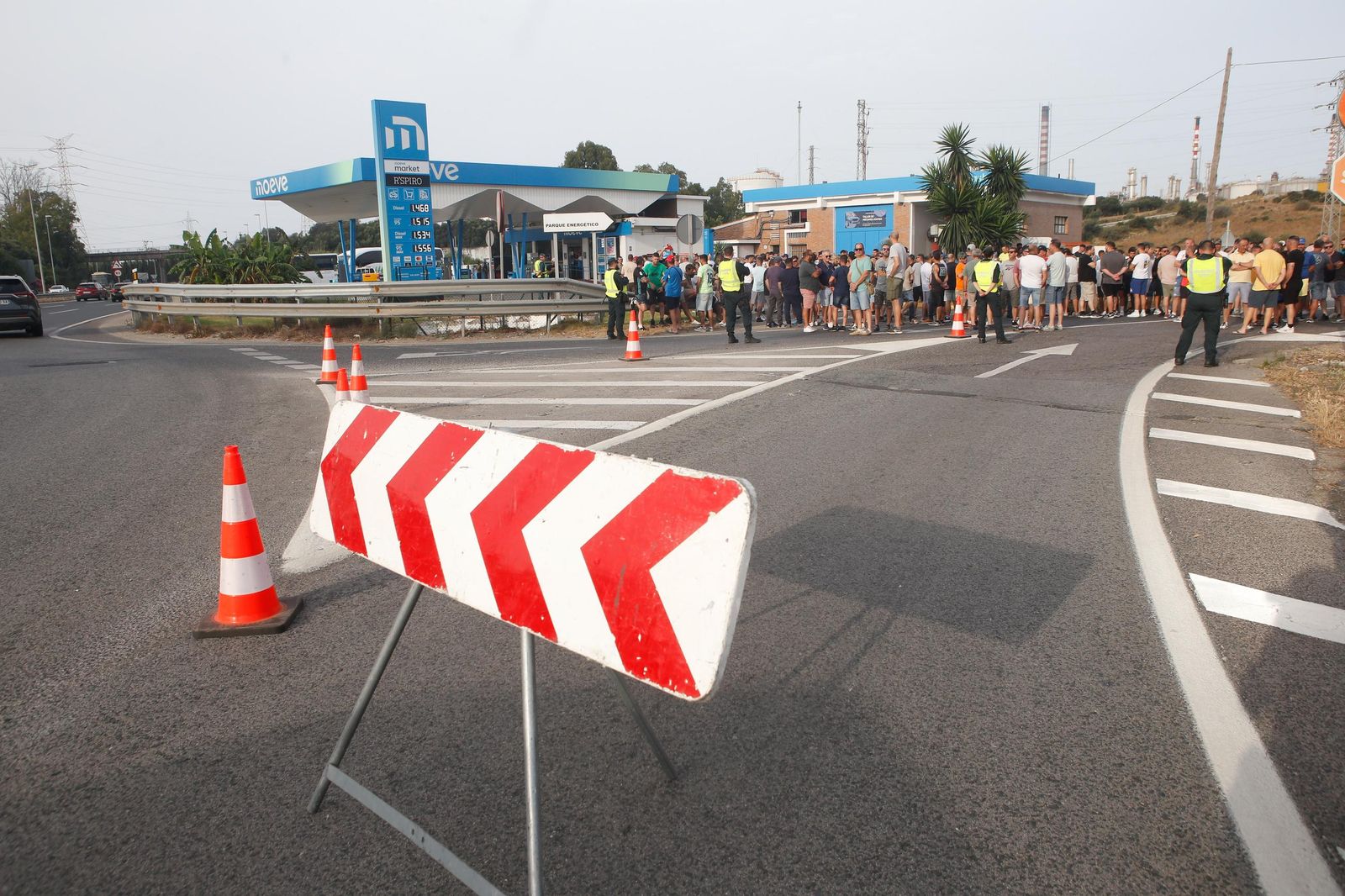 Fotos del segundo día de la huelga del metal en el Campo de Gibraltar