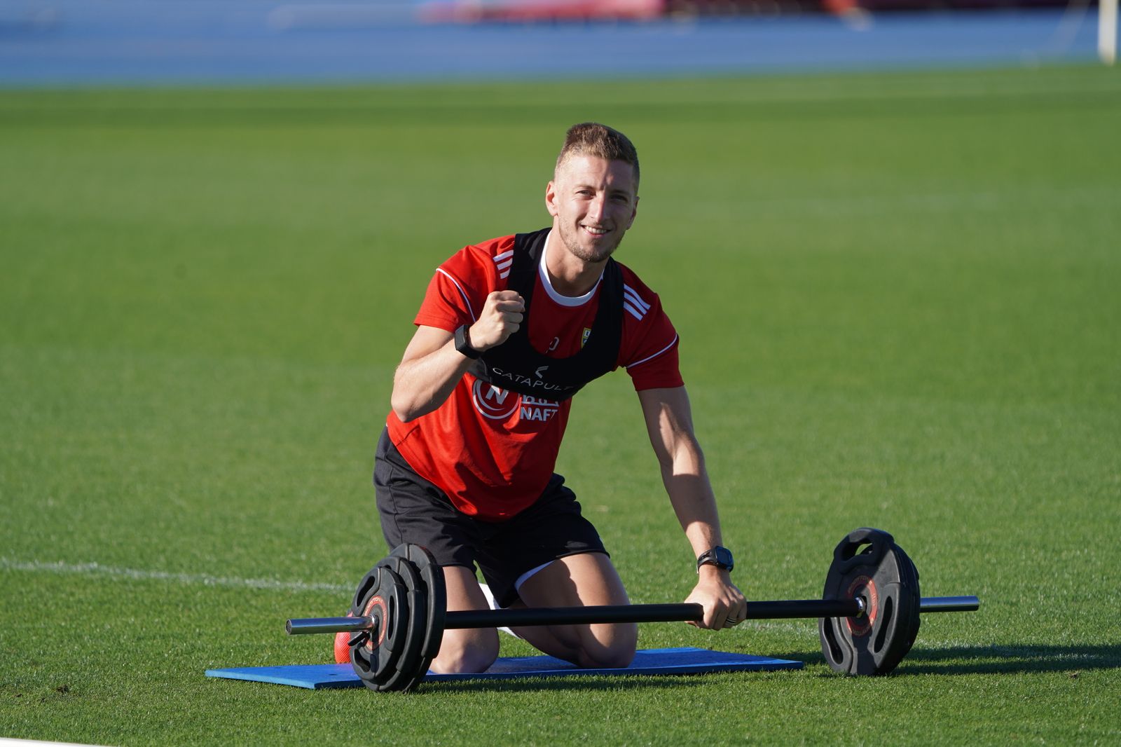 Imágenes del entrenamiento individual del lunes en Estadio y Anexo