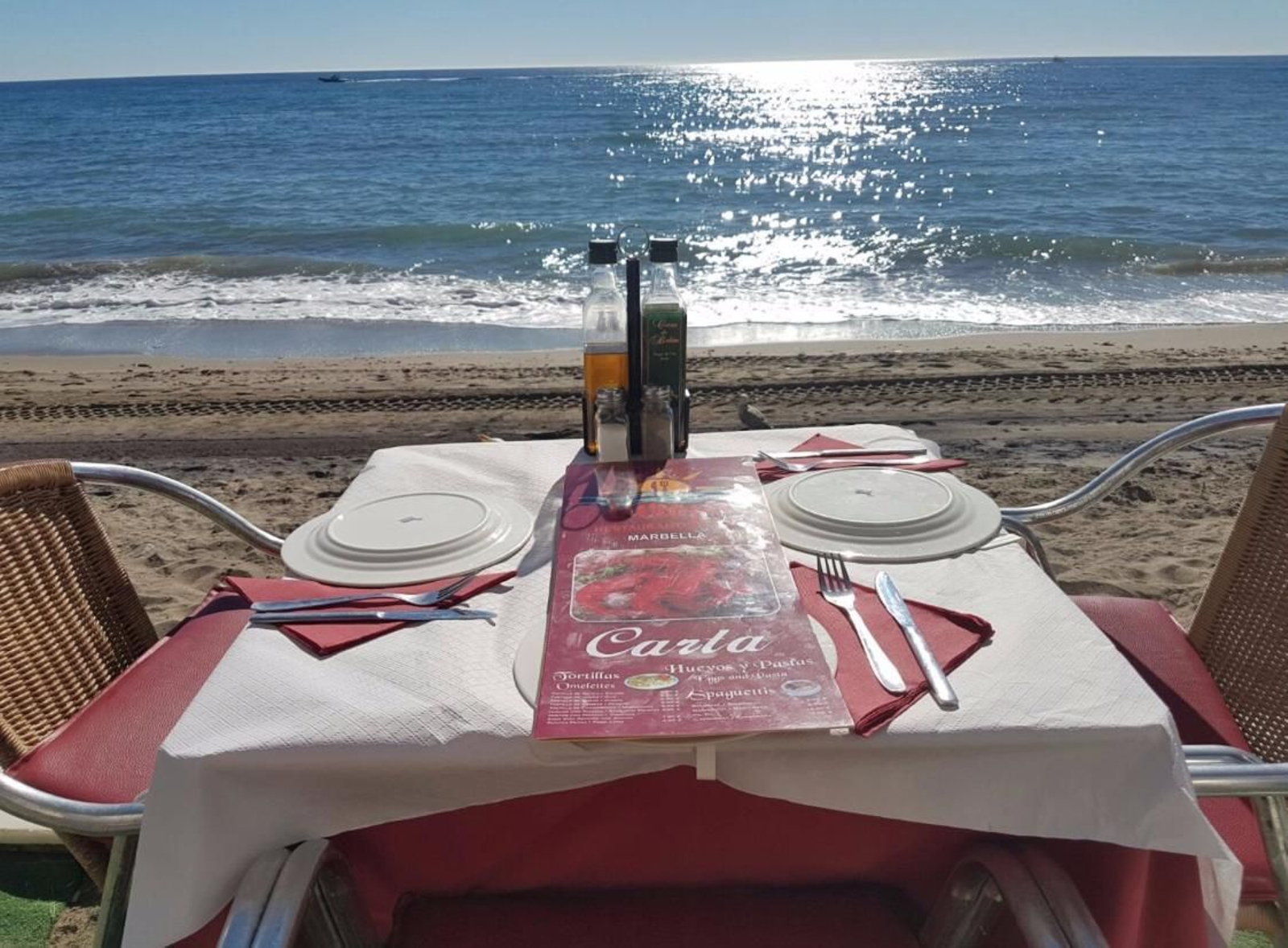 Chiringuito a pie de playa en Marbella