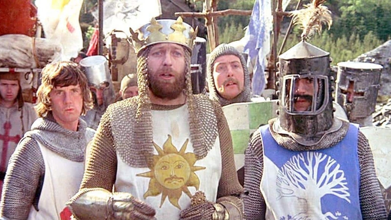 Los Monty Python en 'Los caballeros de la mesa cuadrada'