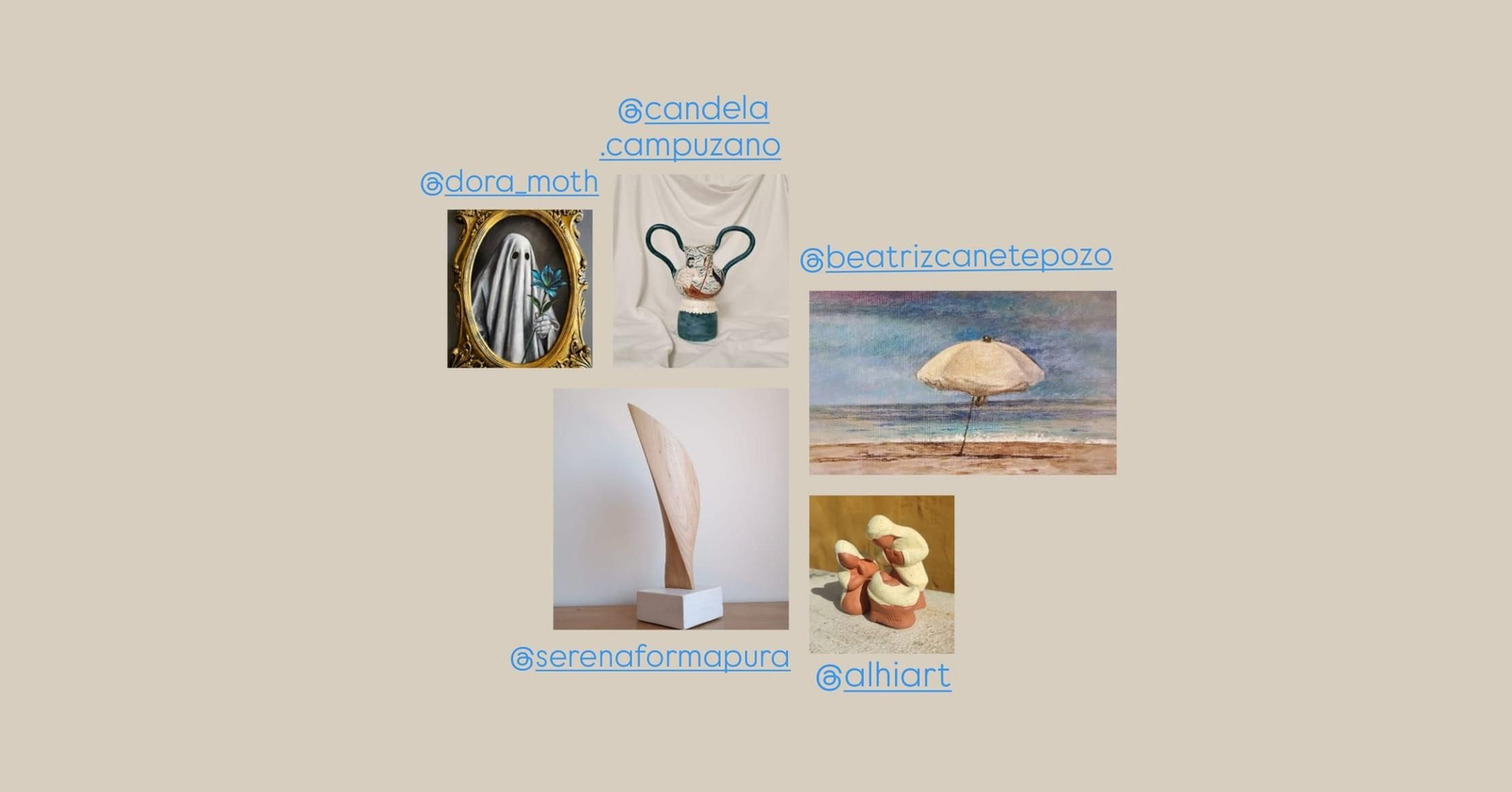 Algunas de las obras que se podrán ver en el mercado de arte de Espacio Abierto Jerez.