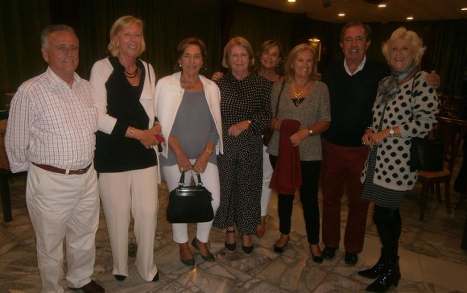 Felipe Cózar, Pituca Palomares, Josefina Rovina, Pachi Velázquez, Carmen Díaz-Gálvez, María Luisa de las Heras, José María Garate y Almudena Gazapo.

Foto: Ignacio Casas de Ciria