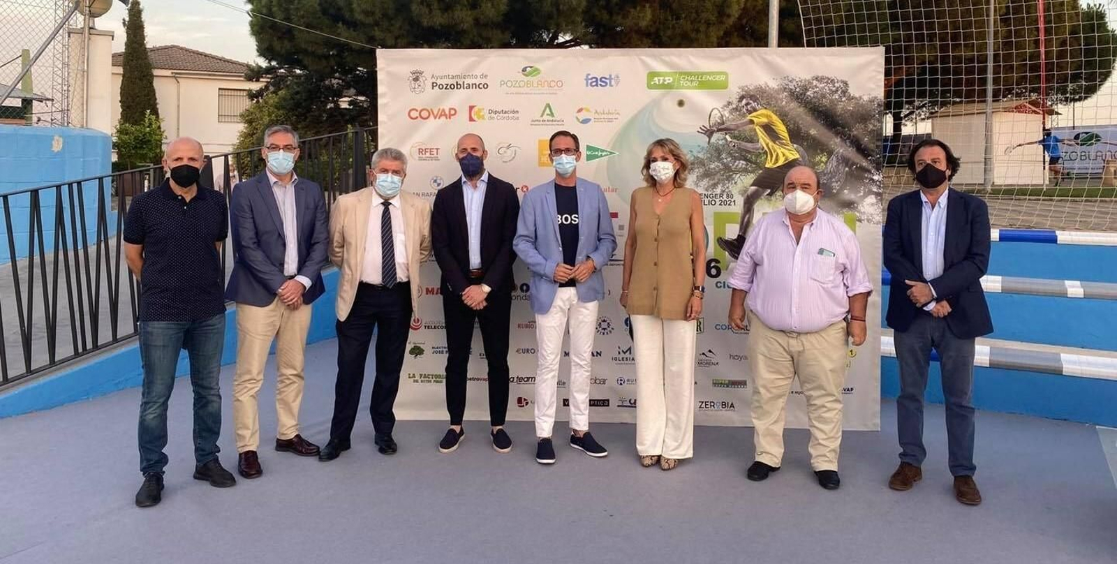 Imagen del acto de presentación del Open Ciudad de Pozoblanco Covap.