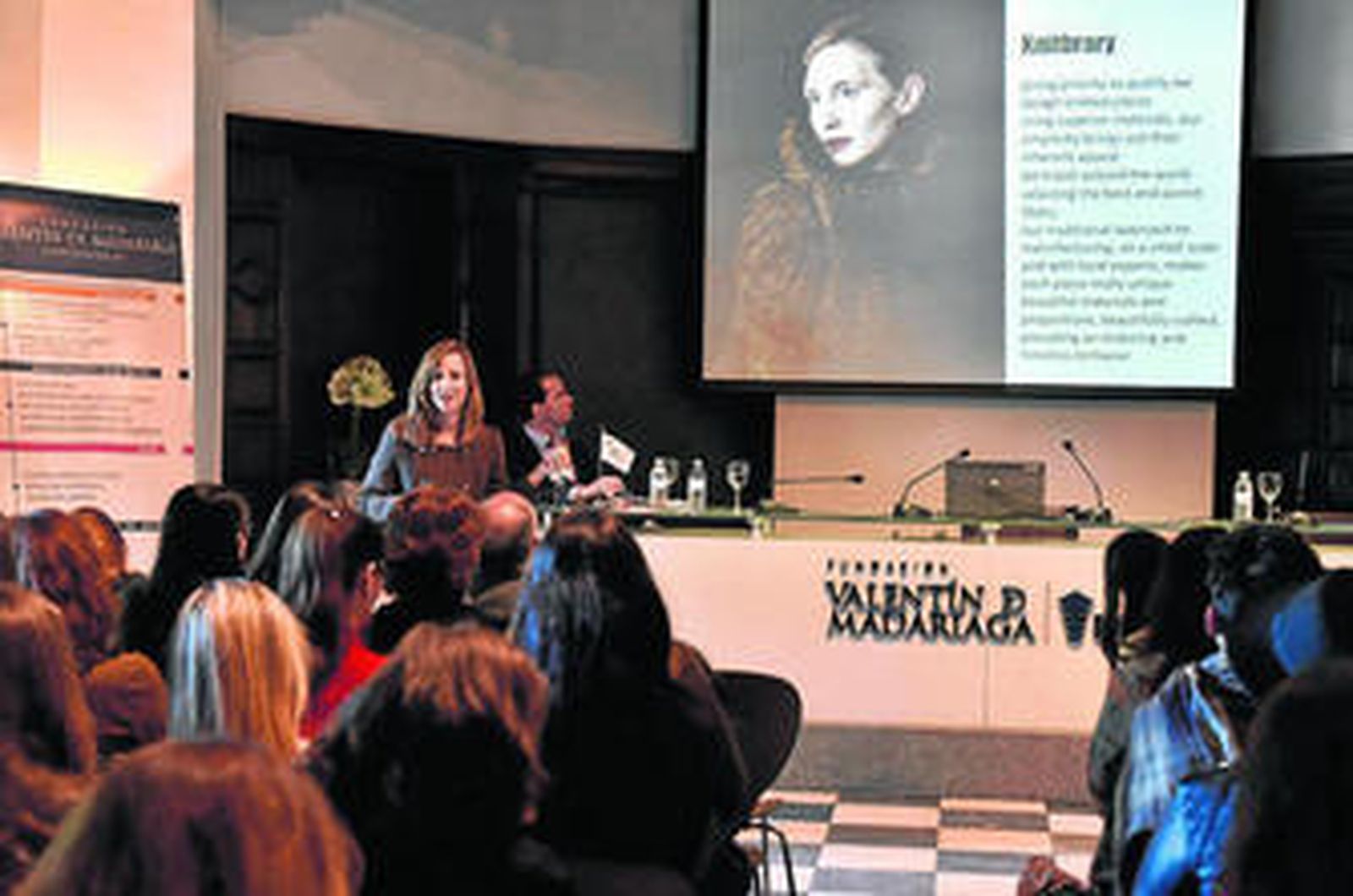 Paloma Díaz Soloaga durante su intervención en las III Jornadas Empresariales, ayer.