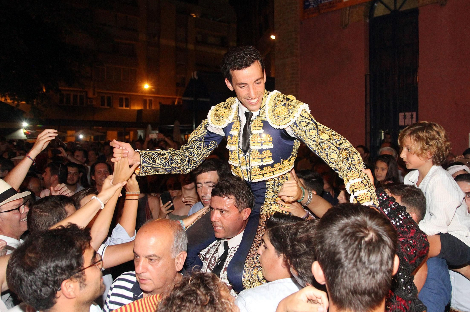 David de Miranda durante la corrida de esta tarde en la Plaza de Toros La Merced