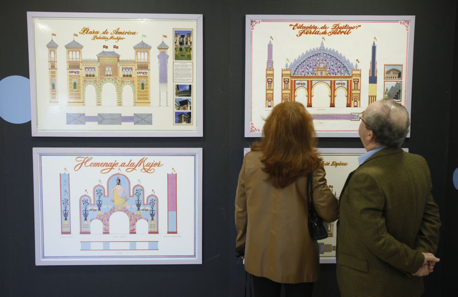 La exposición de las portadas de la Feria 2017.