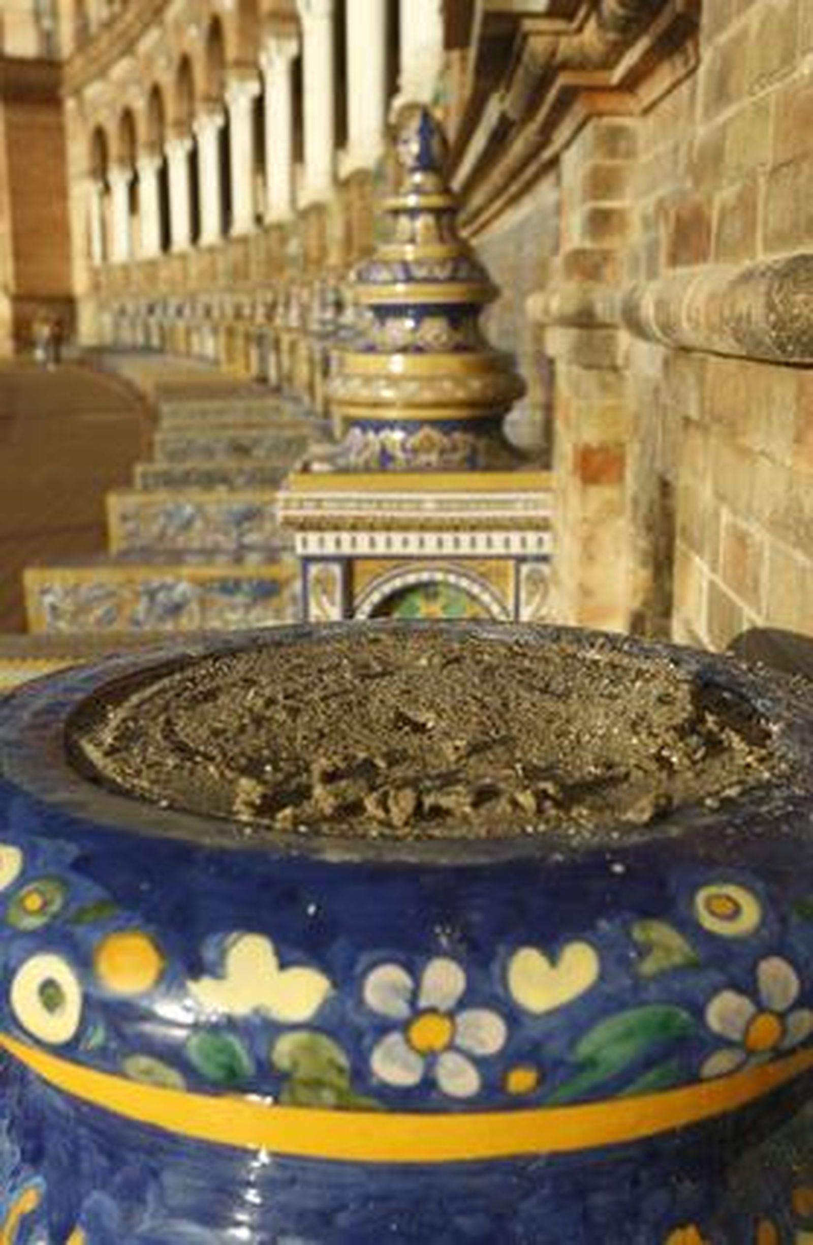 Estado de la Plaza España tras un mes de su inauguración. 

Foto: Antonio Pizarro