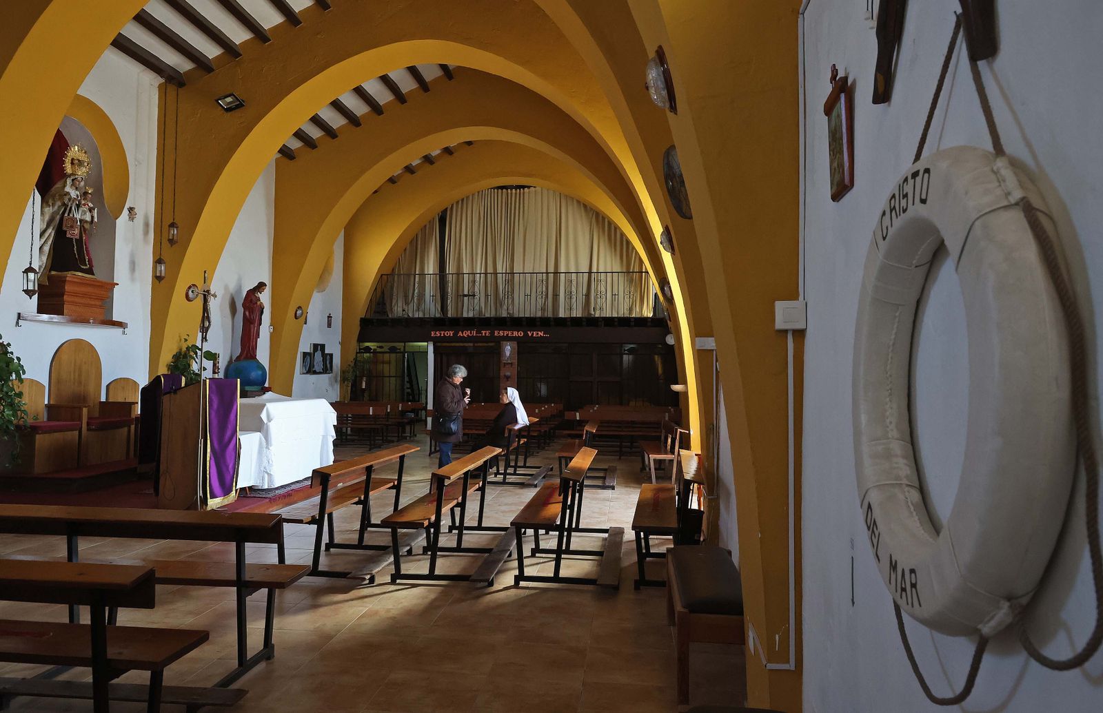 Imágenes de los desperfectos de la iglesia Nuestra Señora del Carmen en La Línea