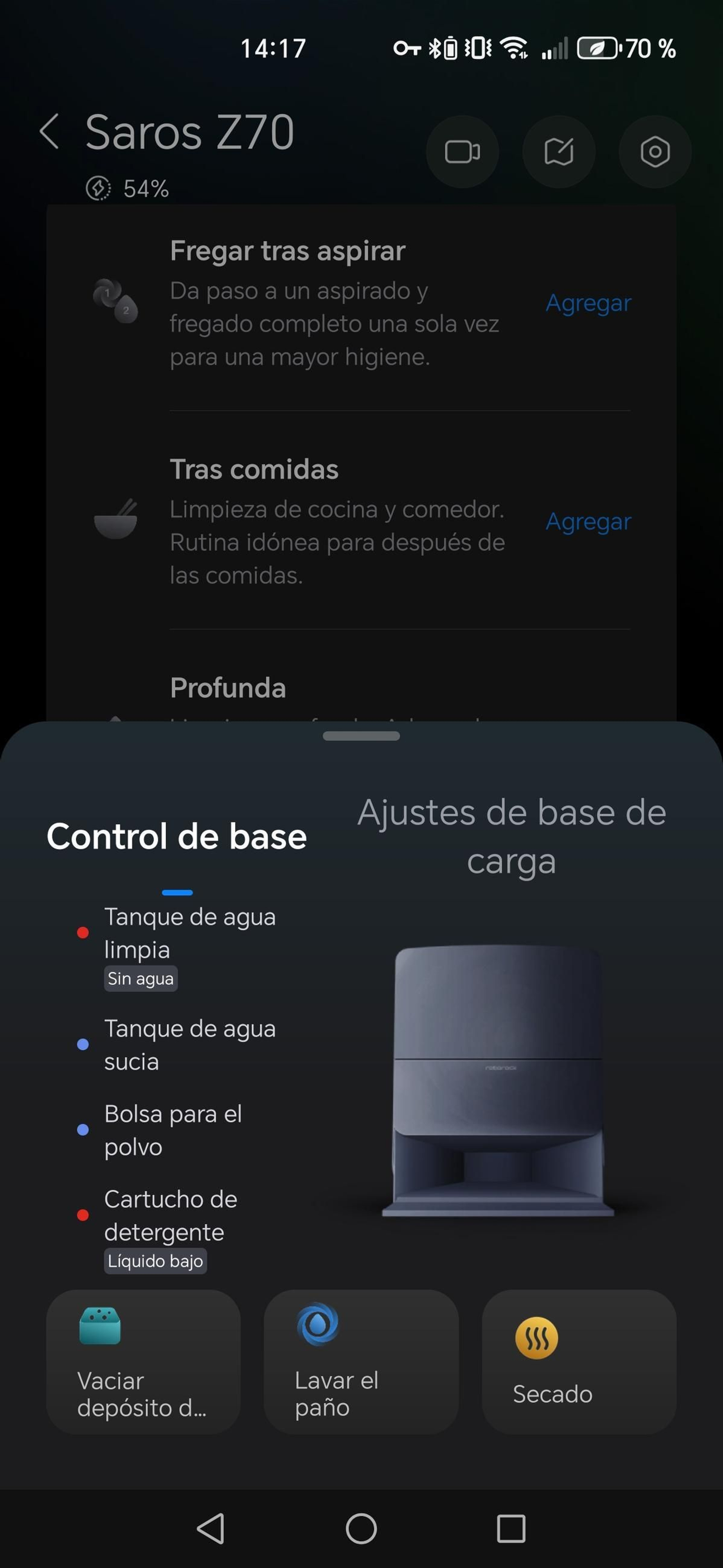 Aplicación Roborock - Robot aspirador Saros Z70